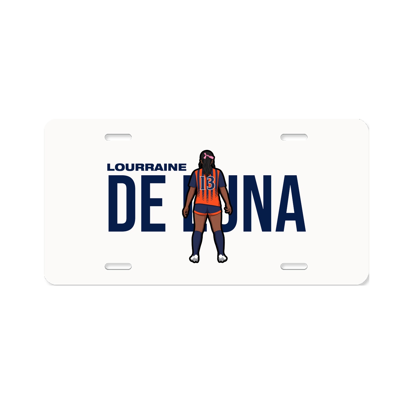 License Plate — Player Name in Classic