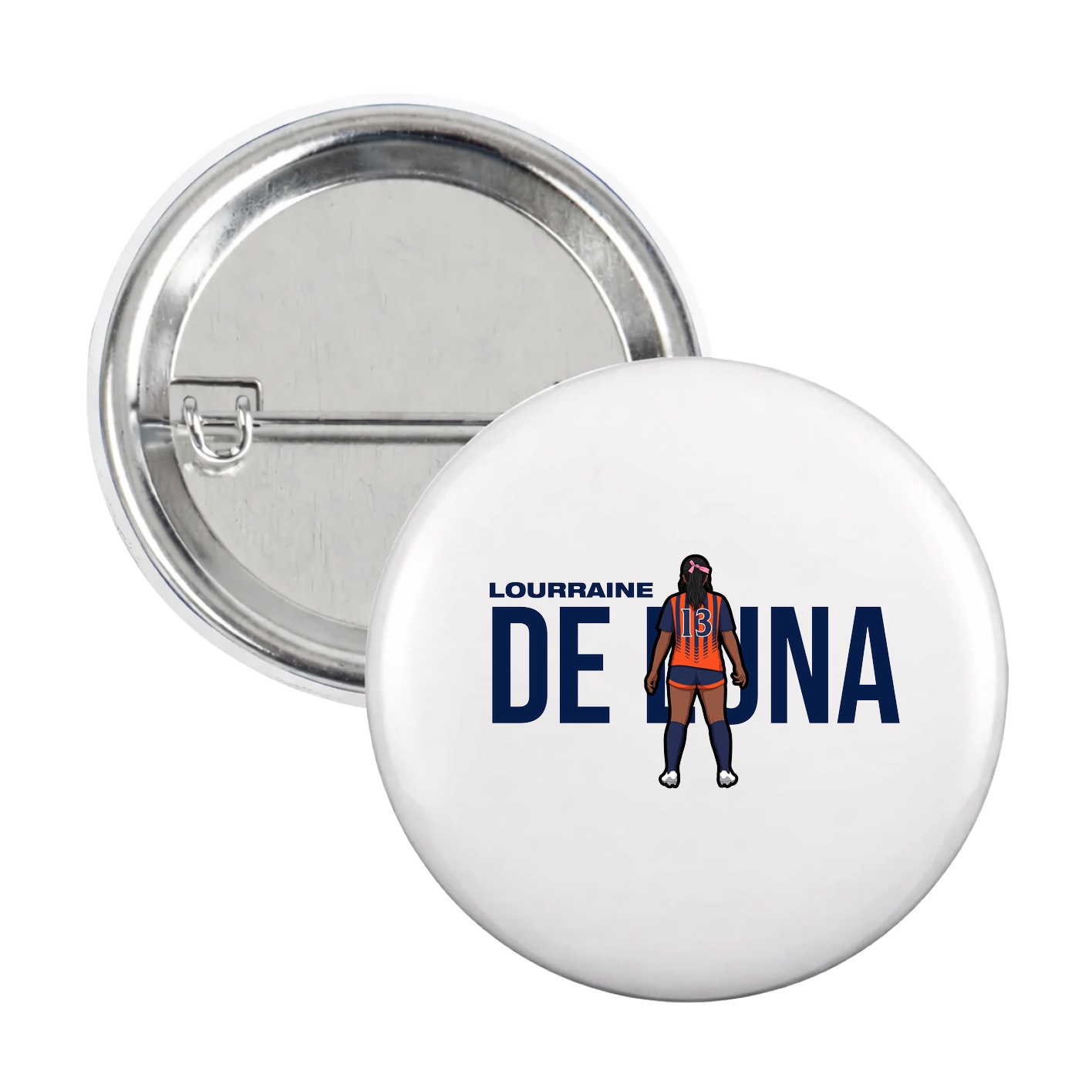 Game Day Button — Player Name in White