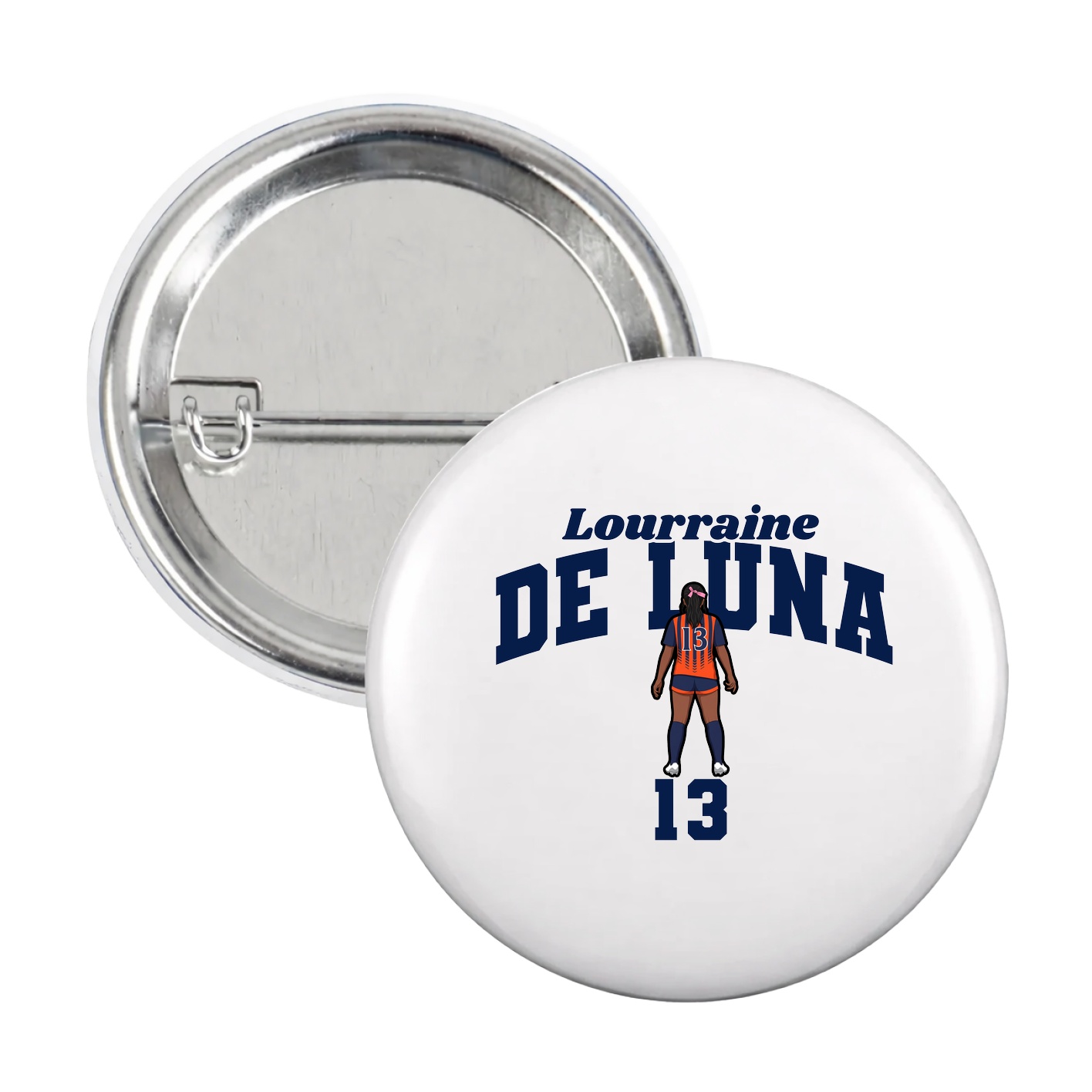 Game Day Button — Signature Arch in White