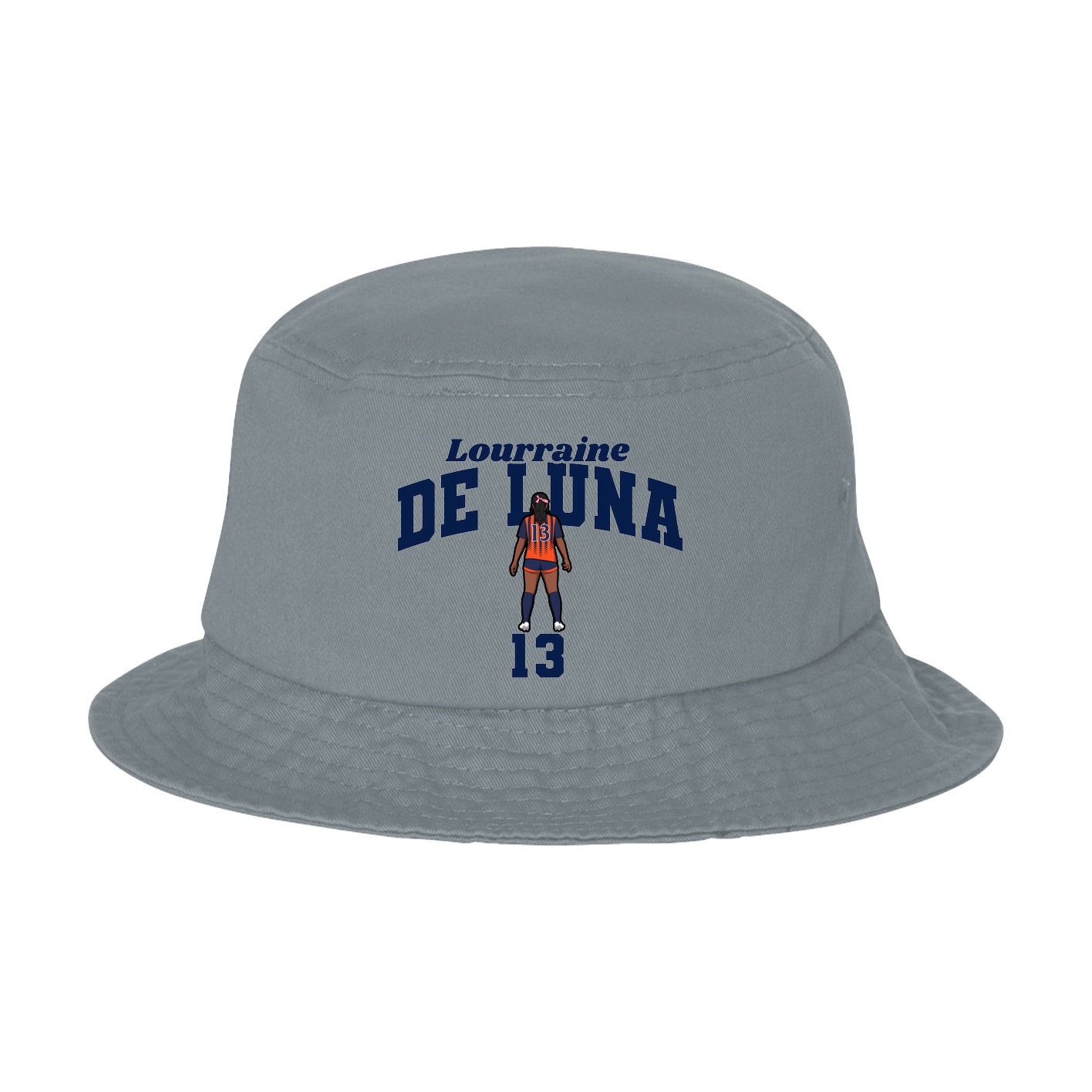 Bucket Cap — Signature Arch in Grey