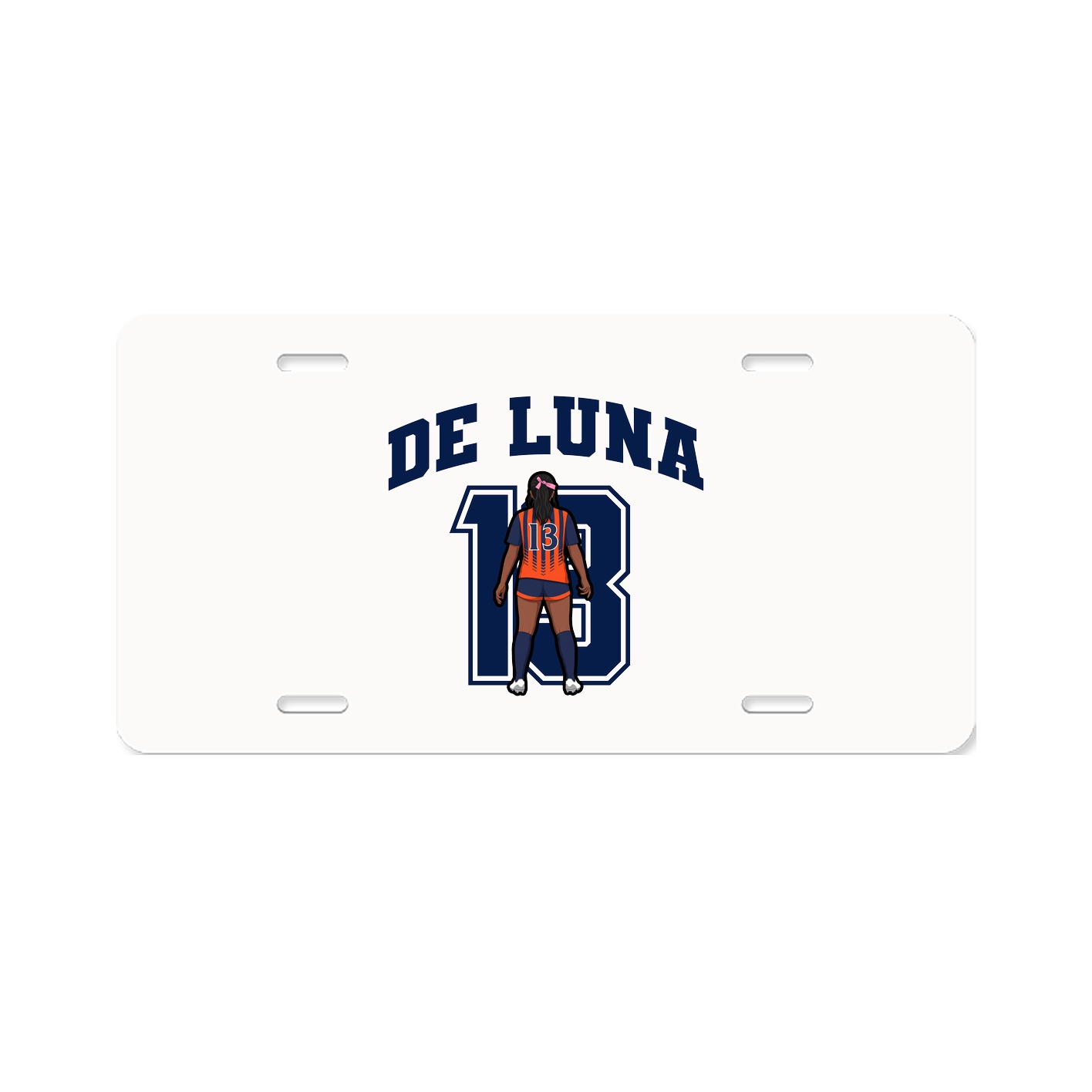License Plate — Number in Classic