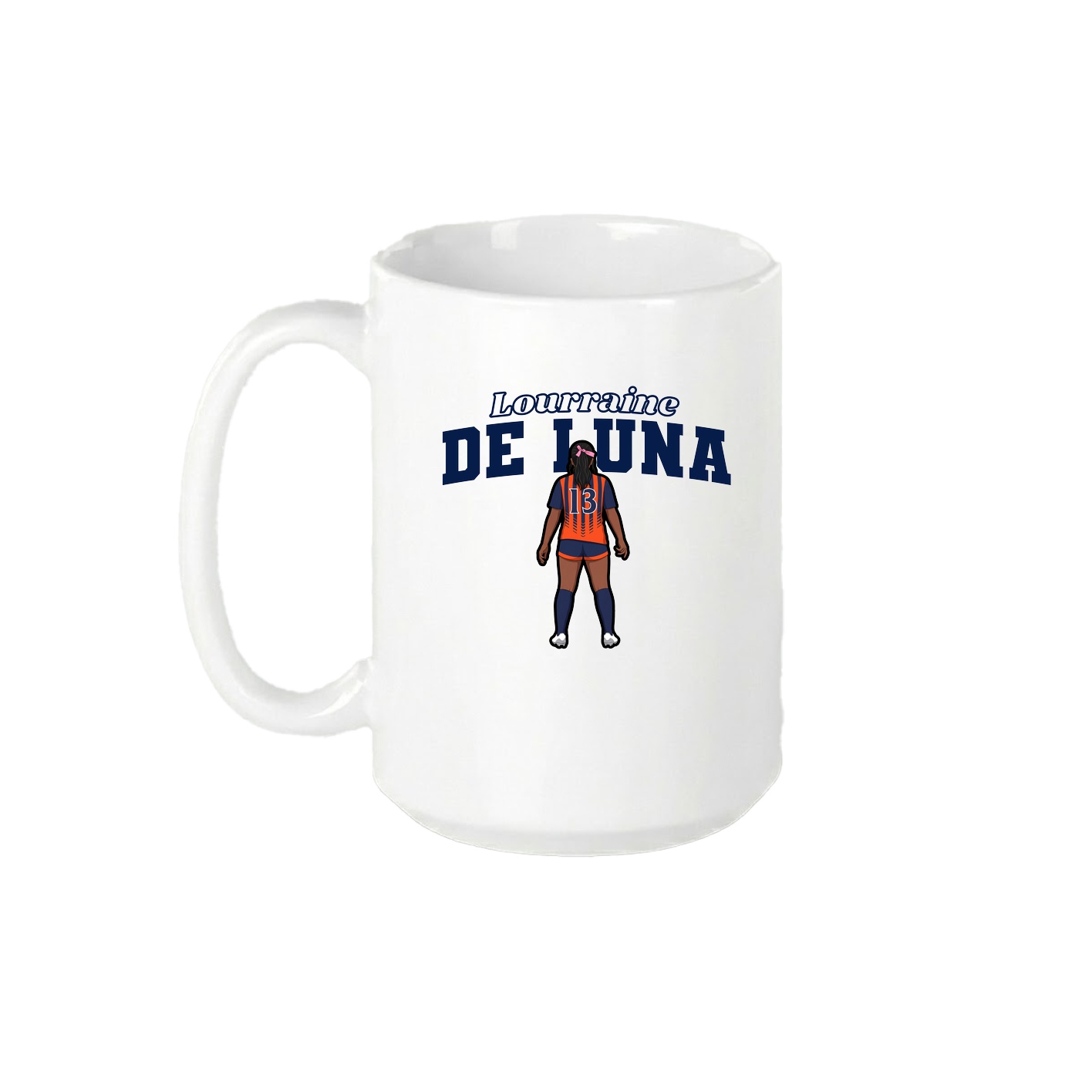 15oz Coffee Mug — Name Arch in White