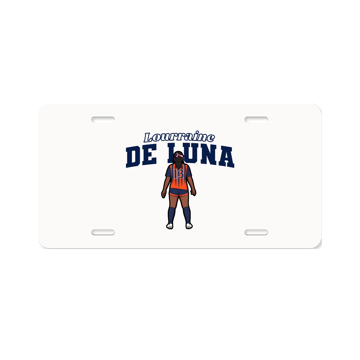 License Plate — Name Arch in Classic