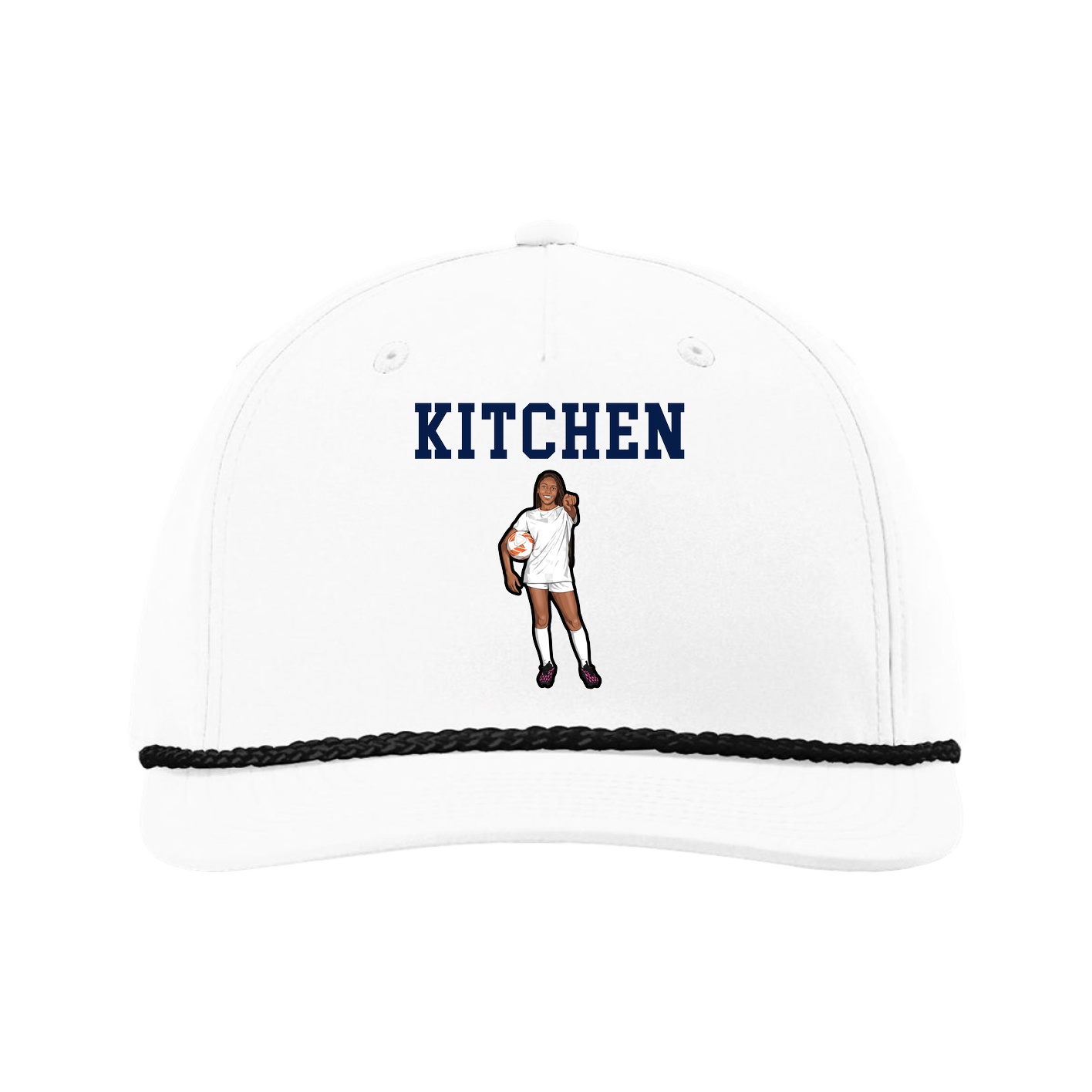 Five-Panel Classic Rope Cap — Shirsey in White