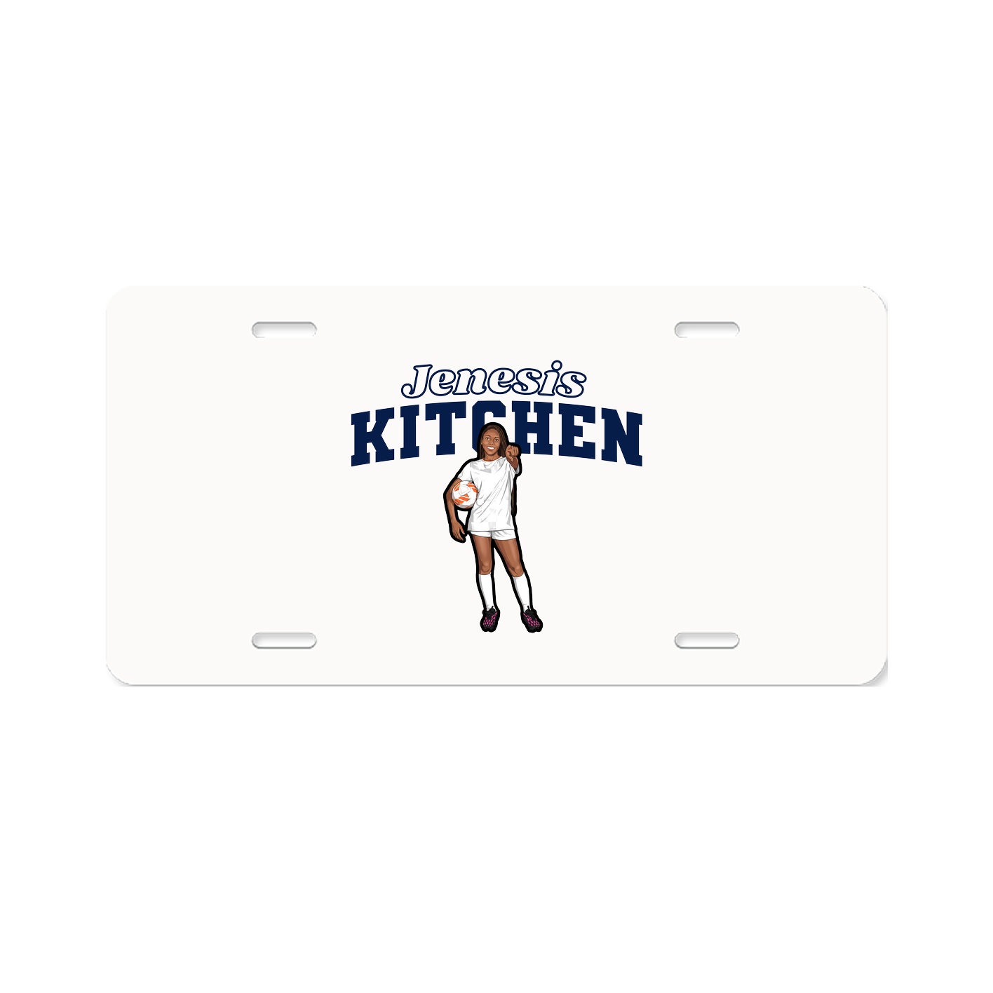 License Plate — Name Arch in Classic