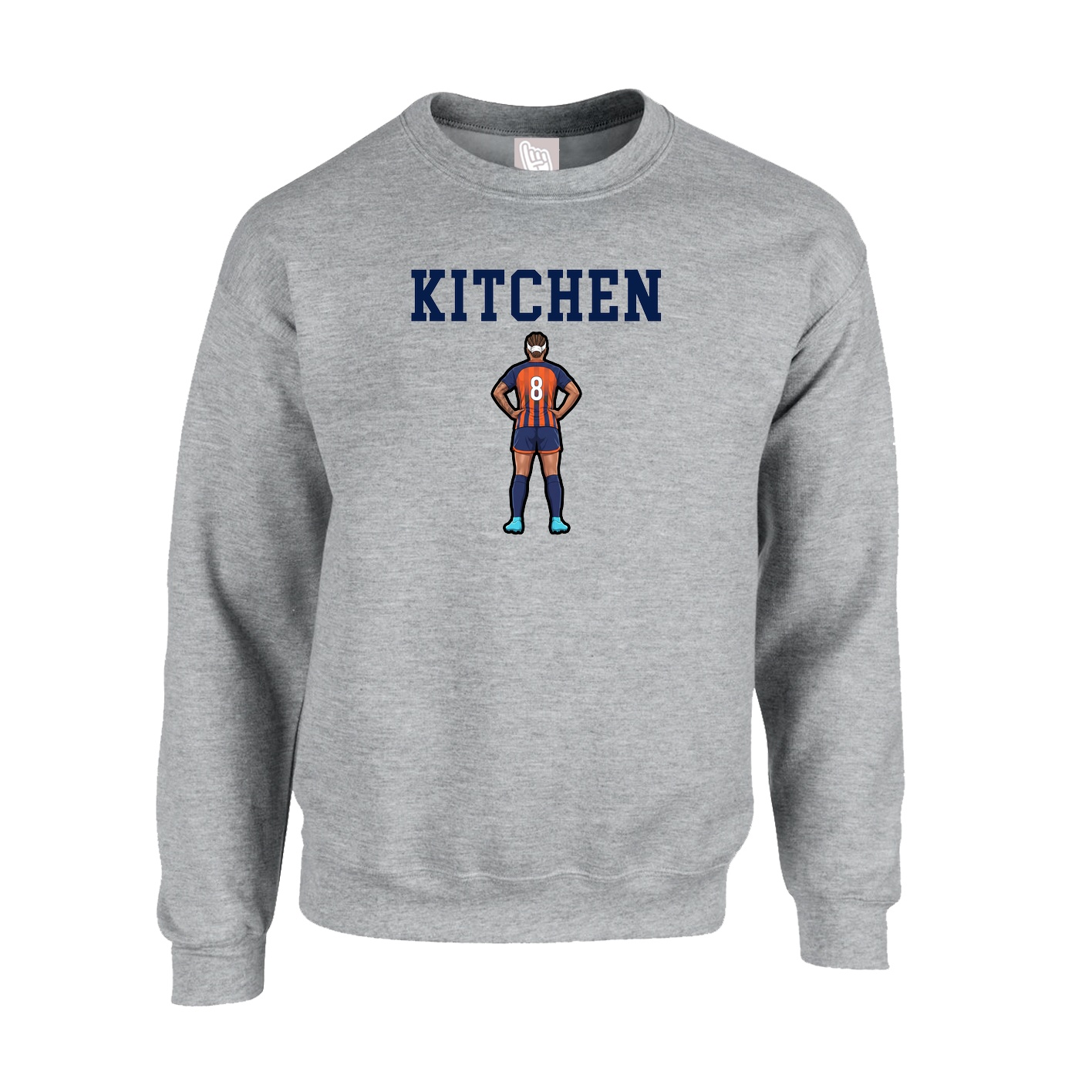 Fleece Crew — Shirsey in Grey