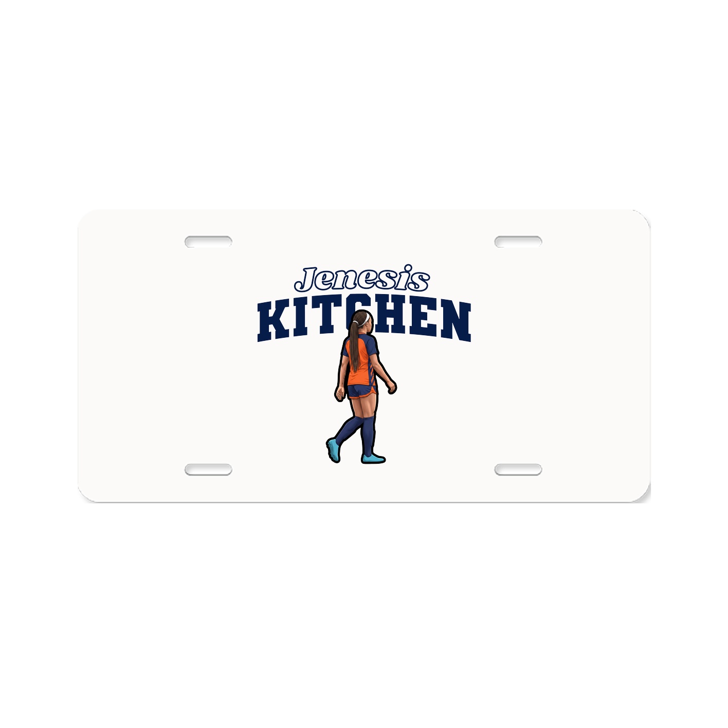 License Plate — Name Arch in Classic
