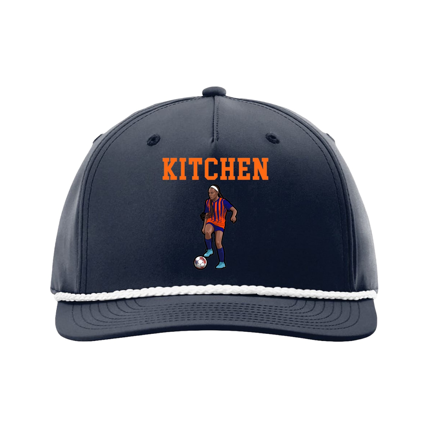 Five-Panel Classic Rope Cap — Shirsey in Navy