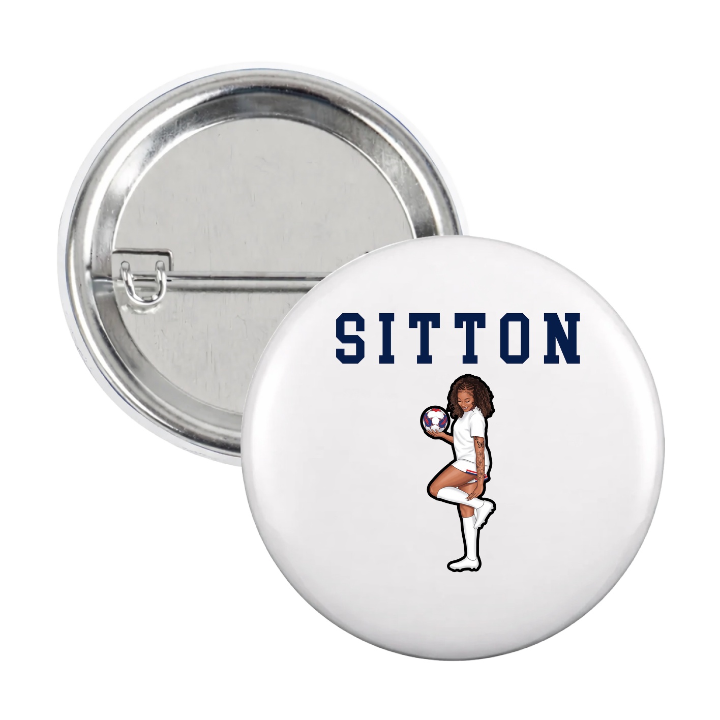Game Day Button — Shirsey in White
