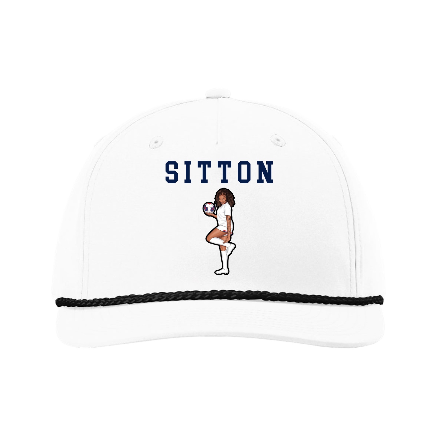 Five-Panel Classic Rope Cap — Shirsey in White