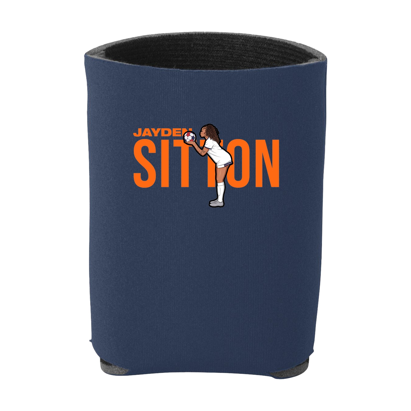 Can Holder — Player Name in Navy