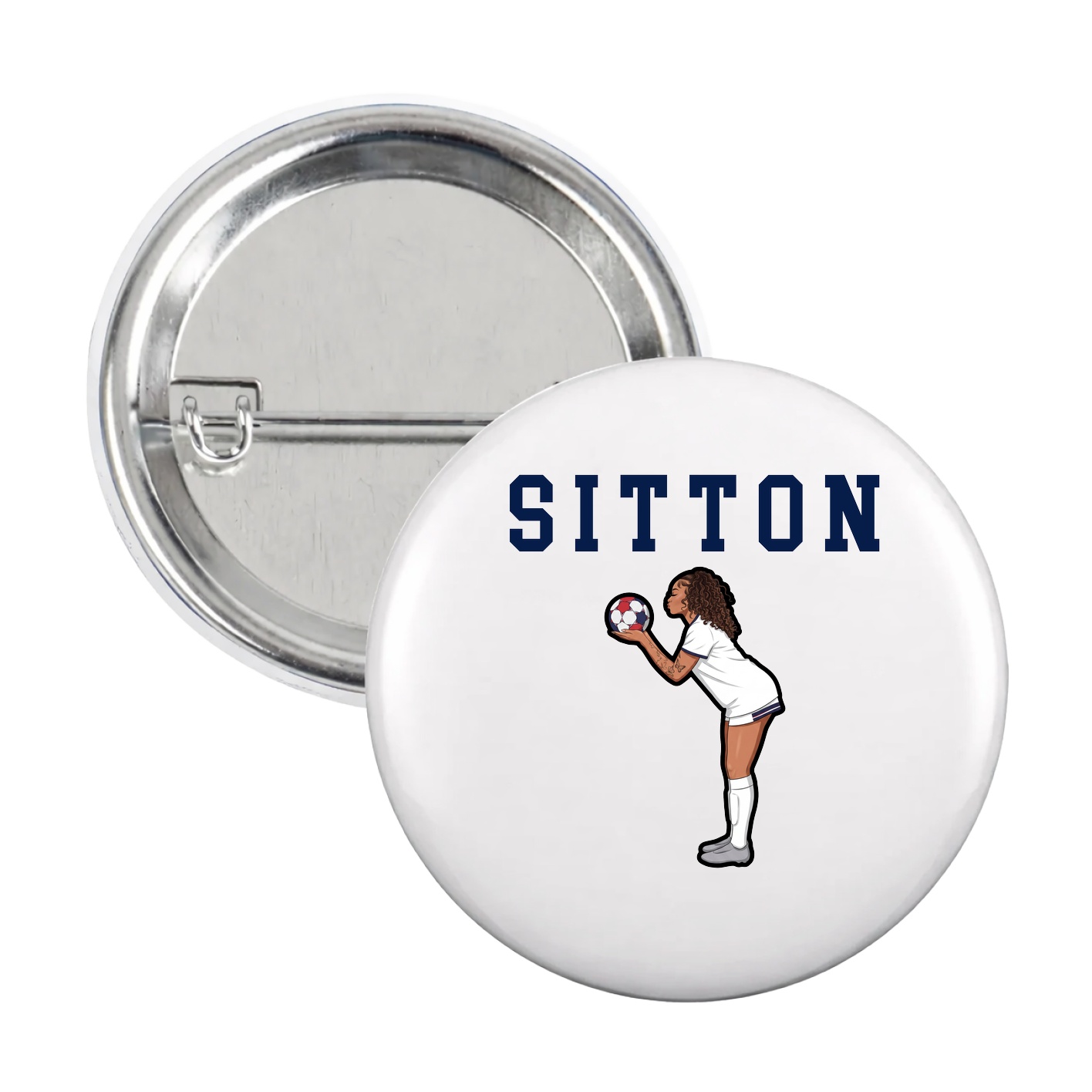 Game Day Button — Shirsey in White