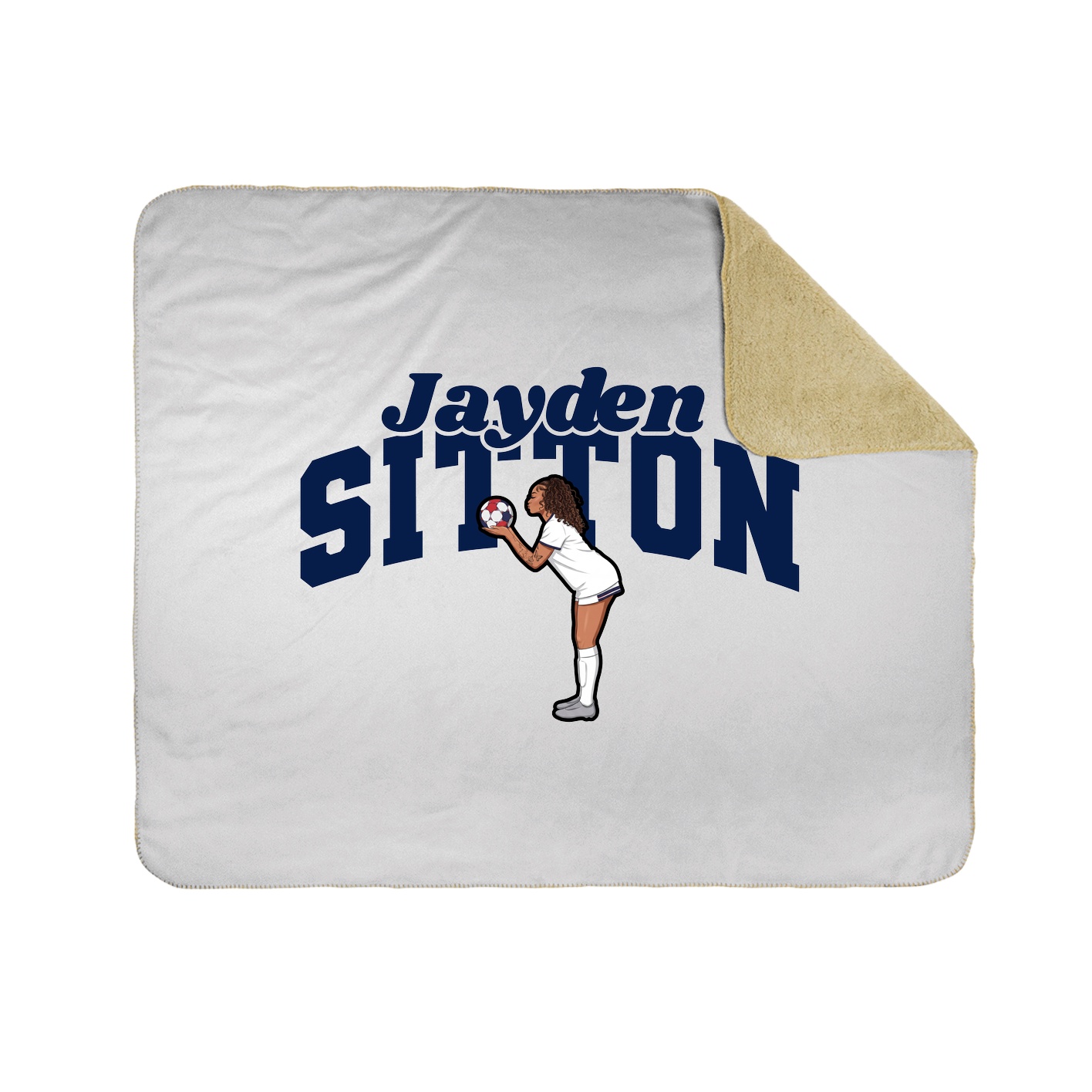 Throw Blanket — Signature Arch in White