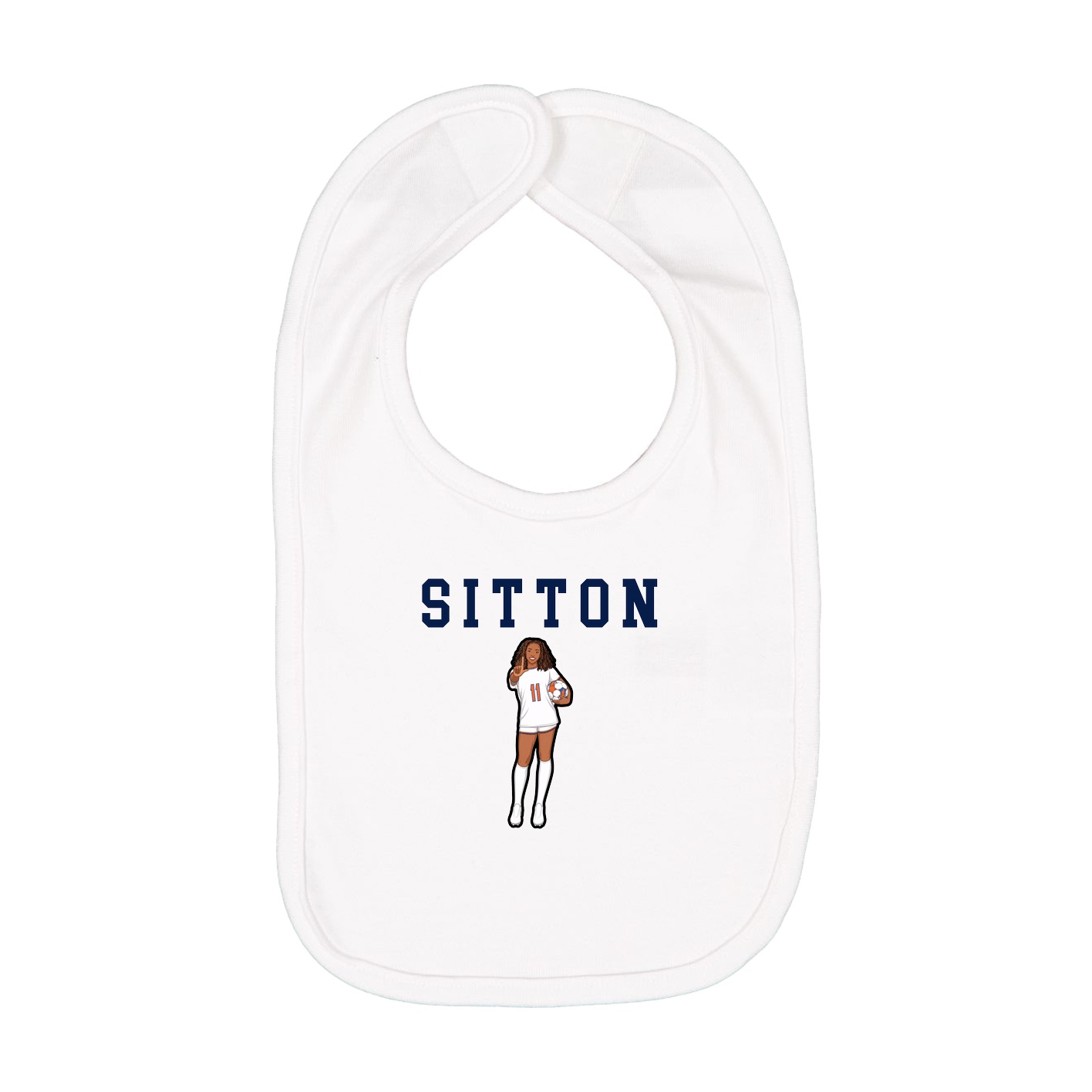 Infant Bib — Shirsey in White