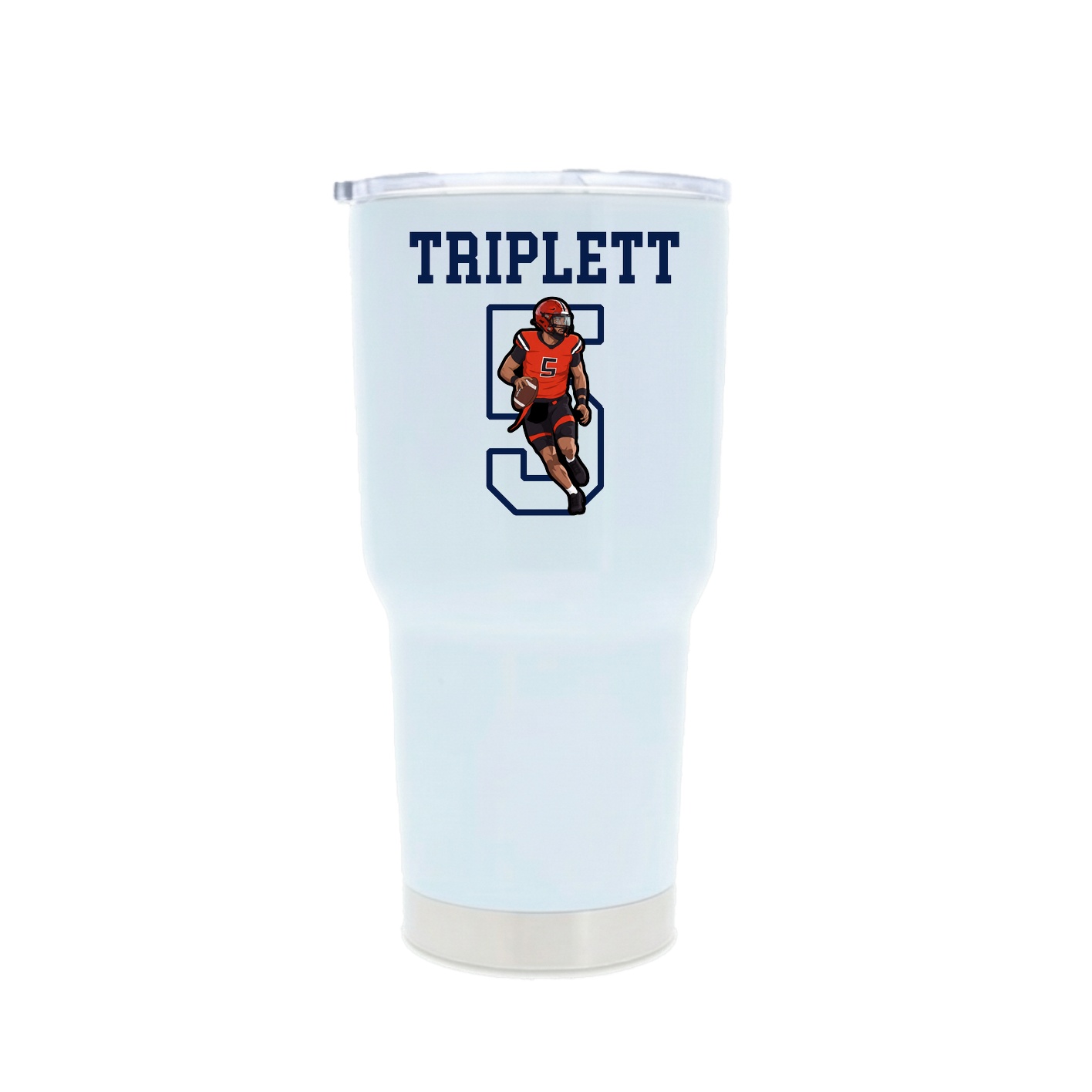 30oz Stainless Steel Tumbler — Shirsey in White