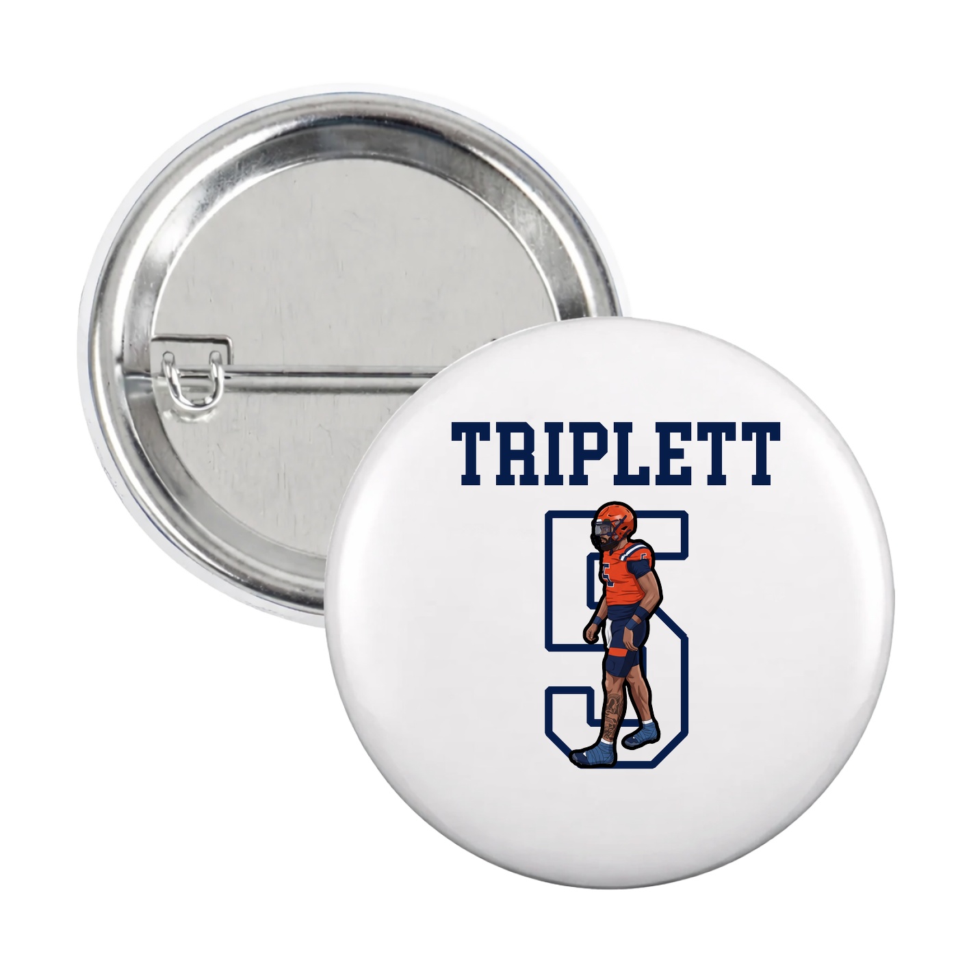 Game Day Button — Shirsey in White