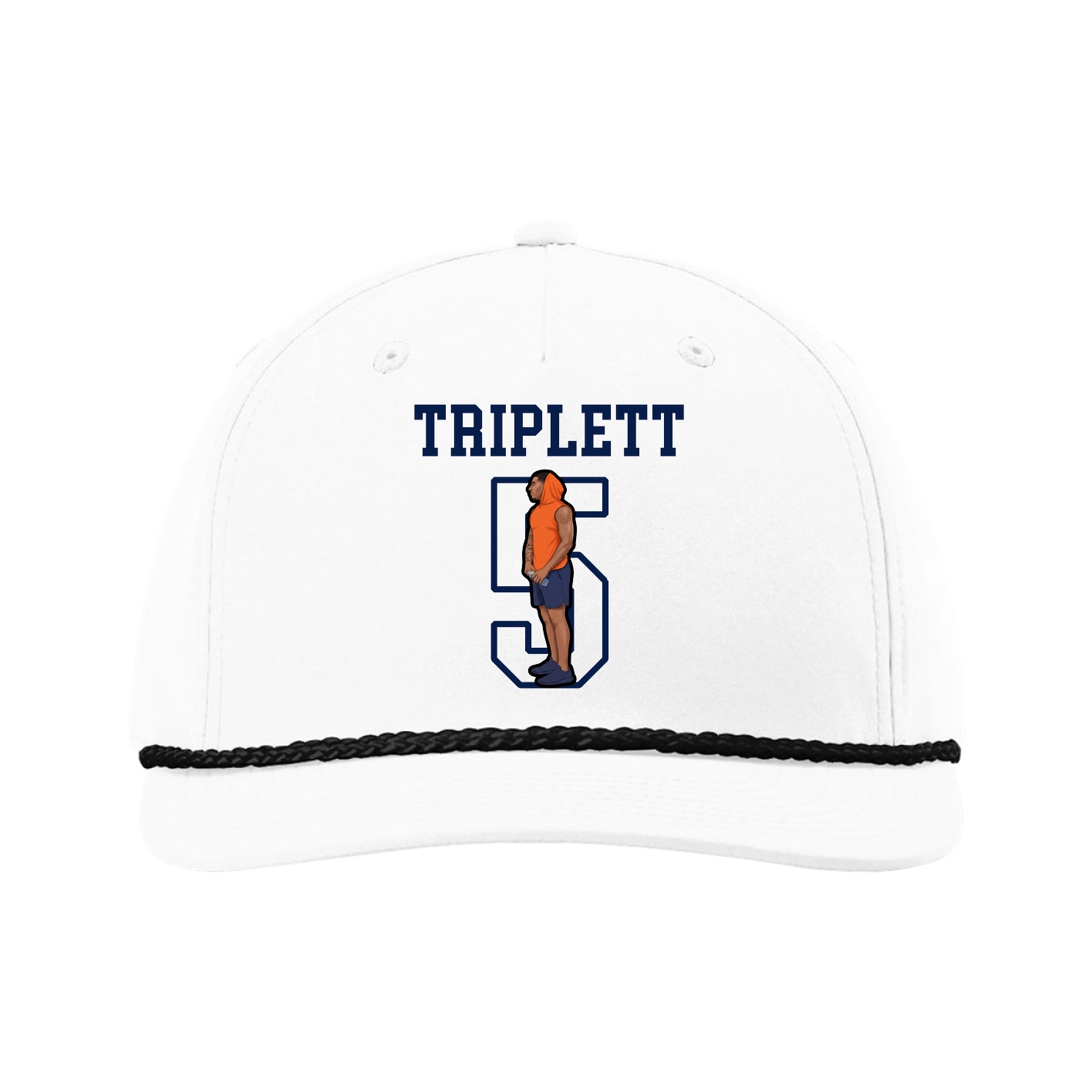 Five-Panel Classic Rope Cap — Shirsey in White