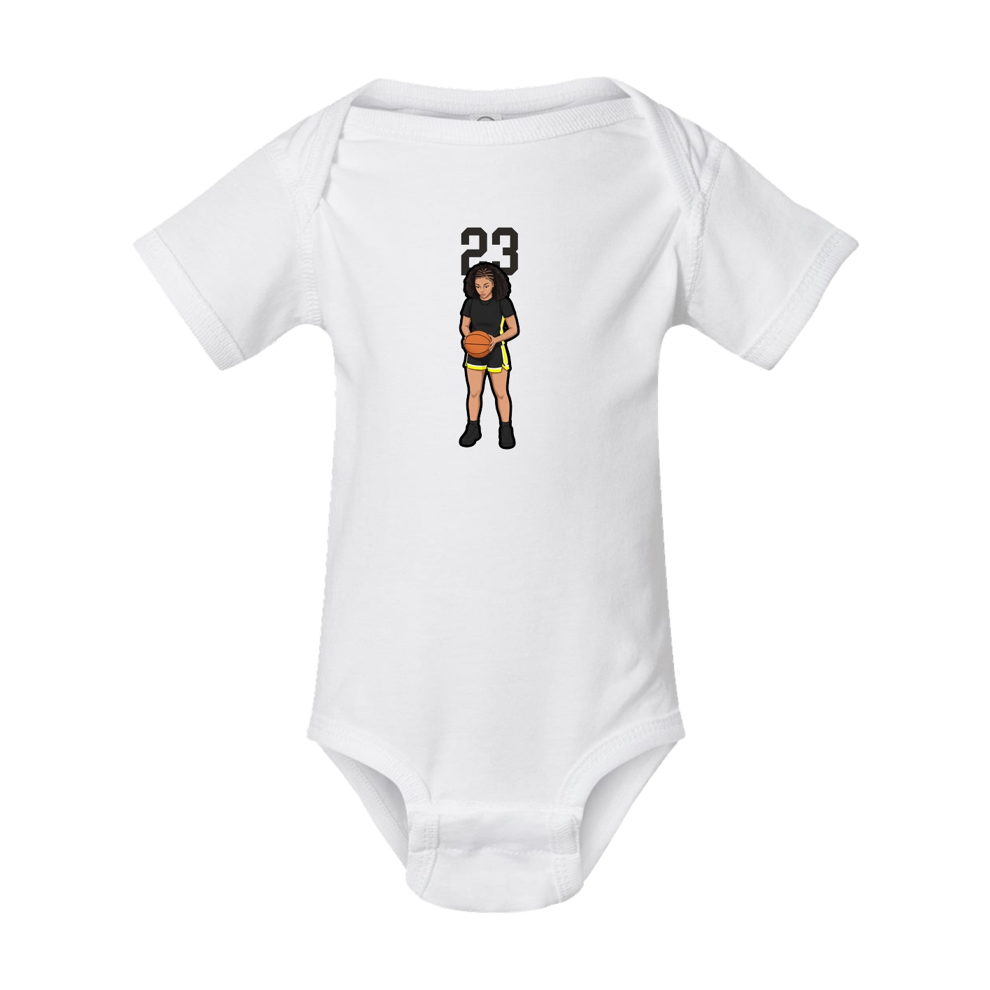 Baby Onesie — Number Top in White