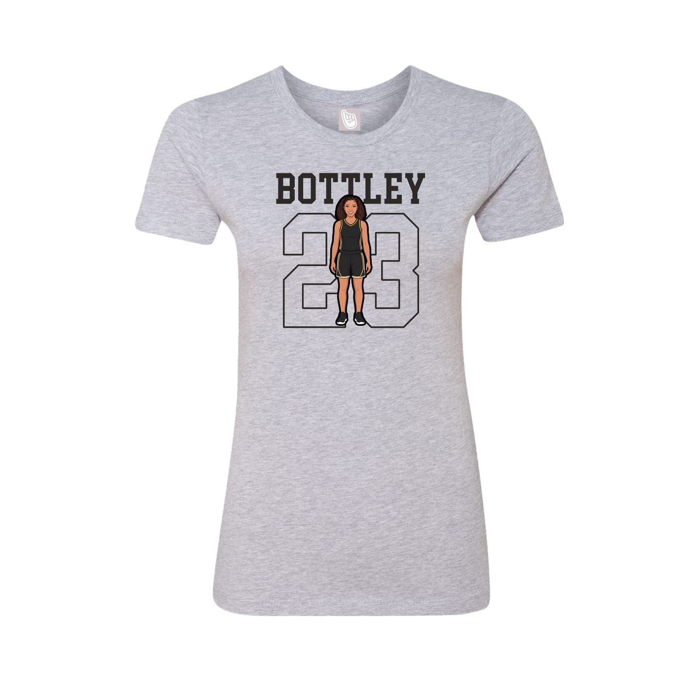 Fitted Women's Tee — Shirsey in Grey