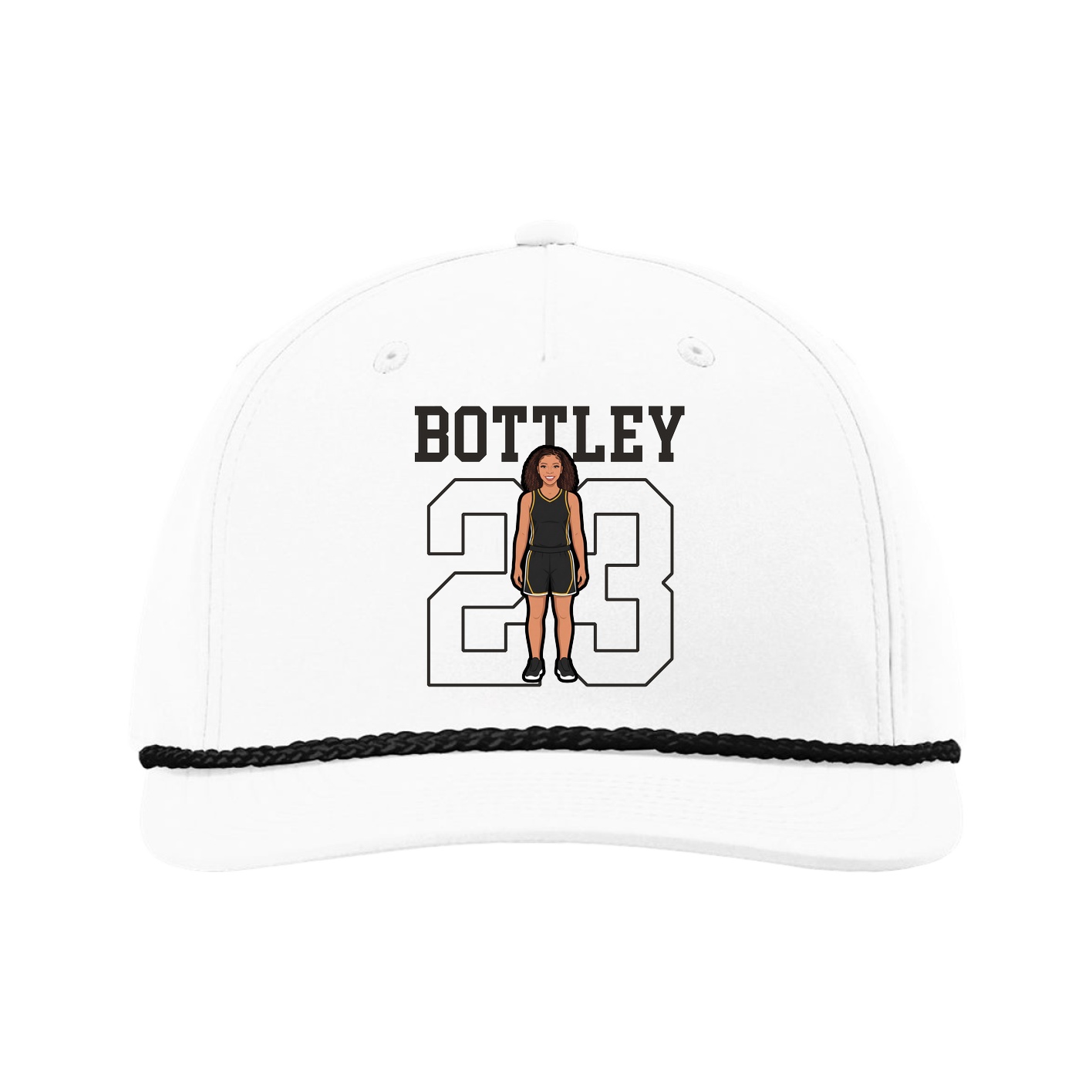 Five-Panel Classic Rope Cap — Shirsey in White