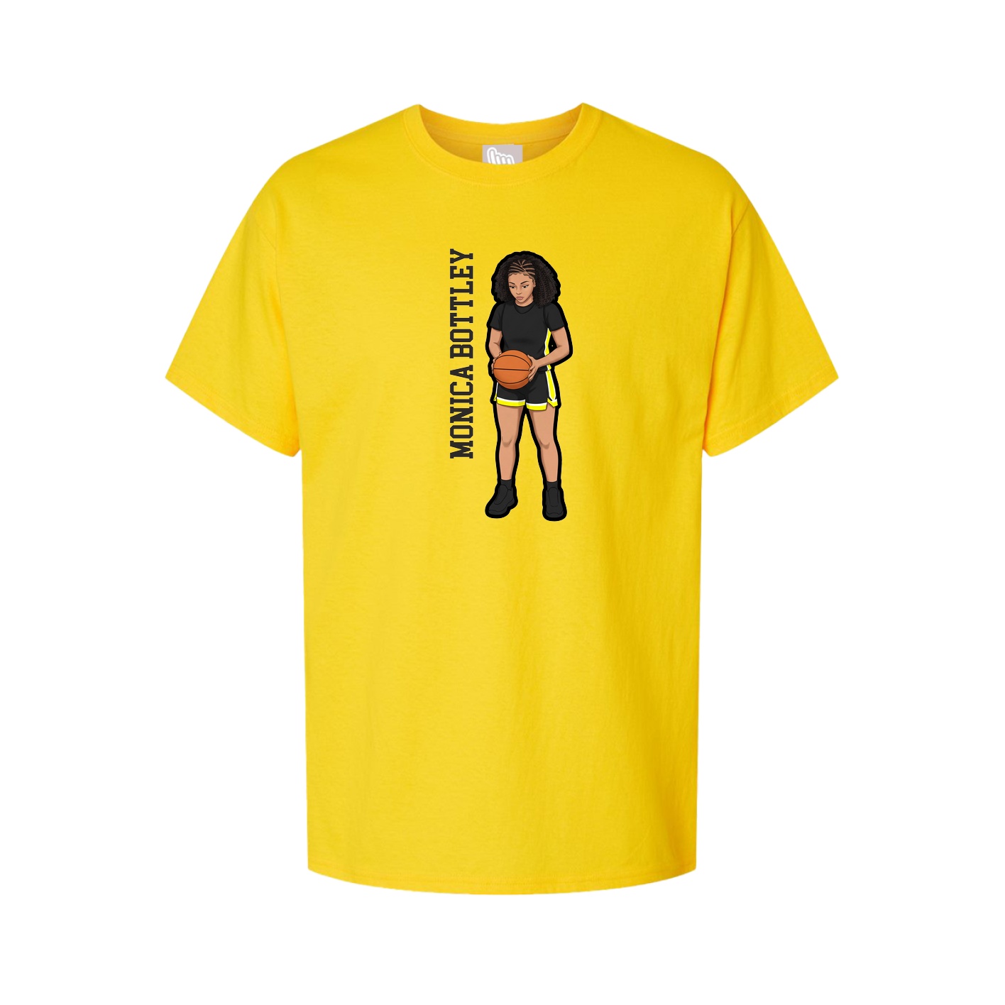 Tee — Name Vertical in Gold