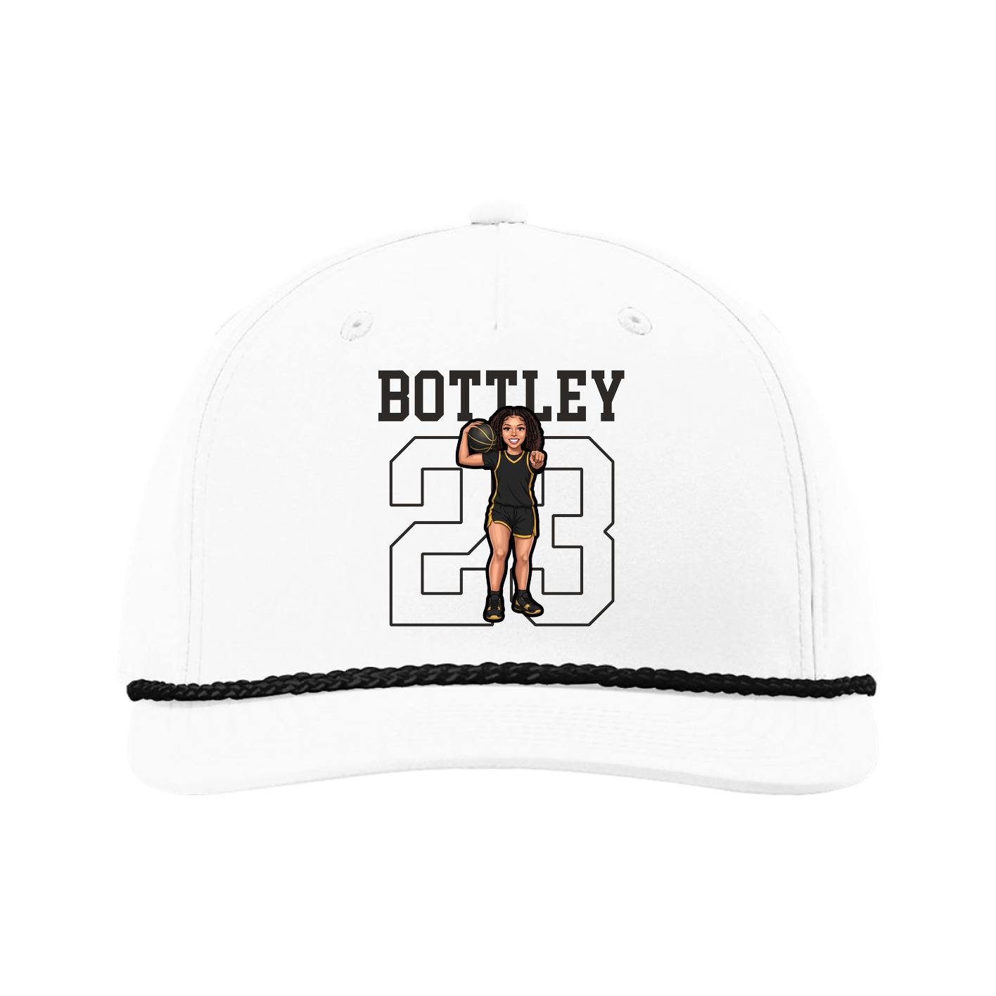 Five-Panel Classic Rope Cap — Shirsey in White