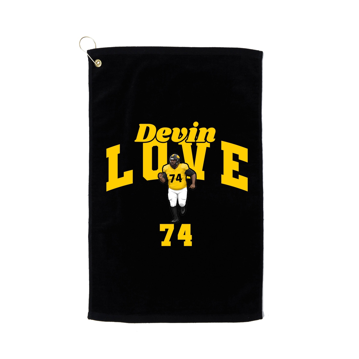 Golf Towel — Signature Arch in Black