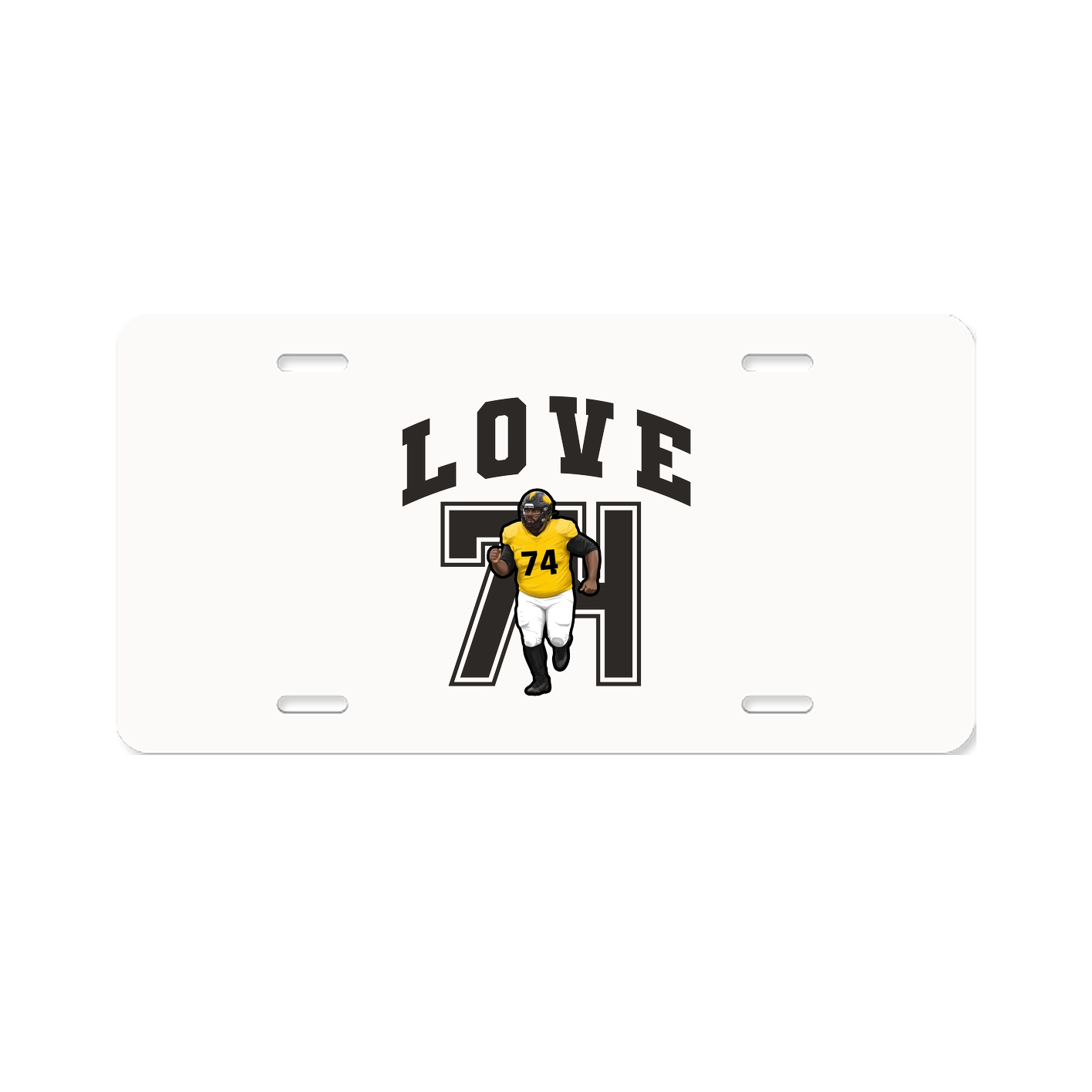 License Plate — Number in Classic