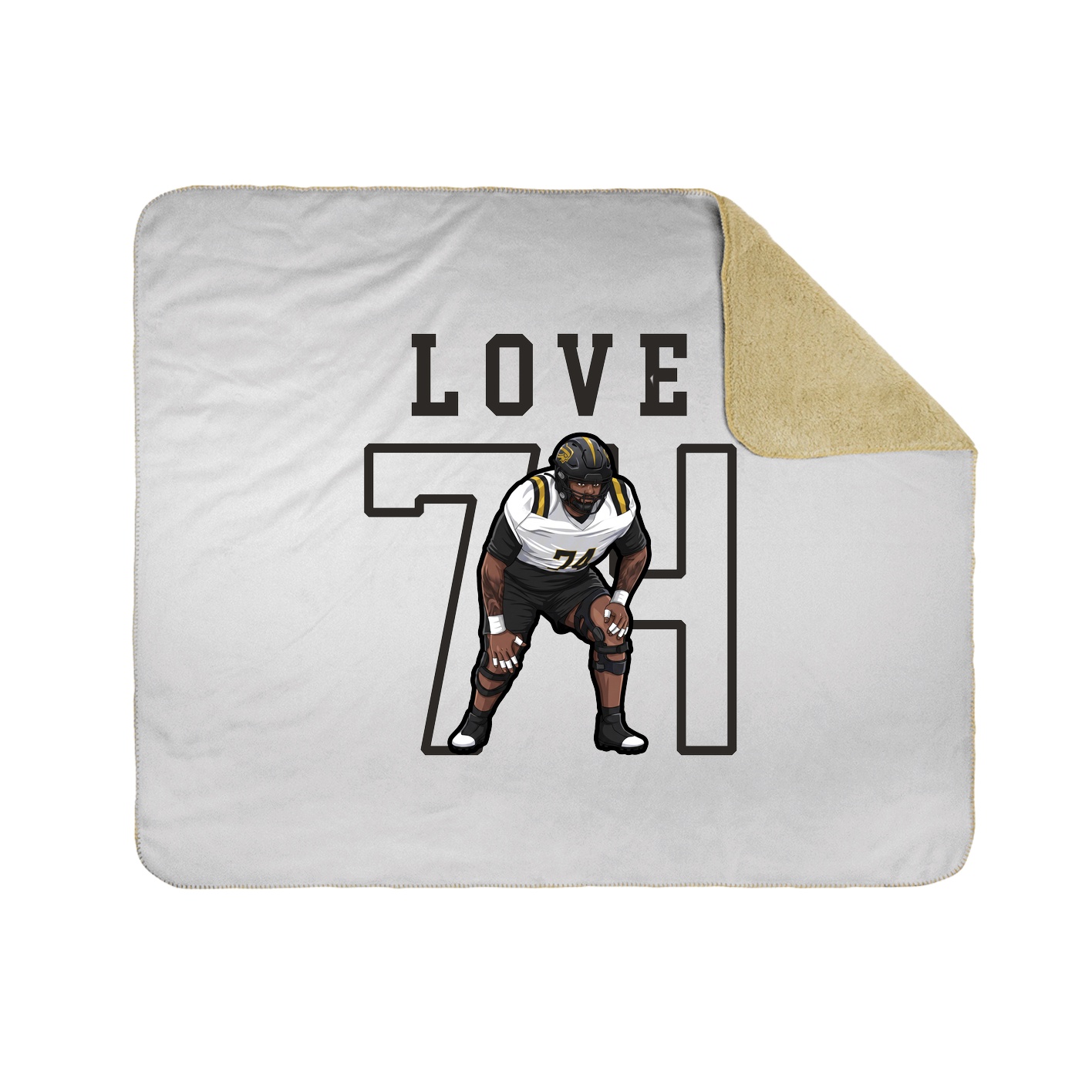 Throw Blanket — Shirsey in White