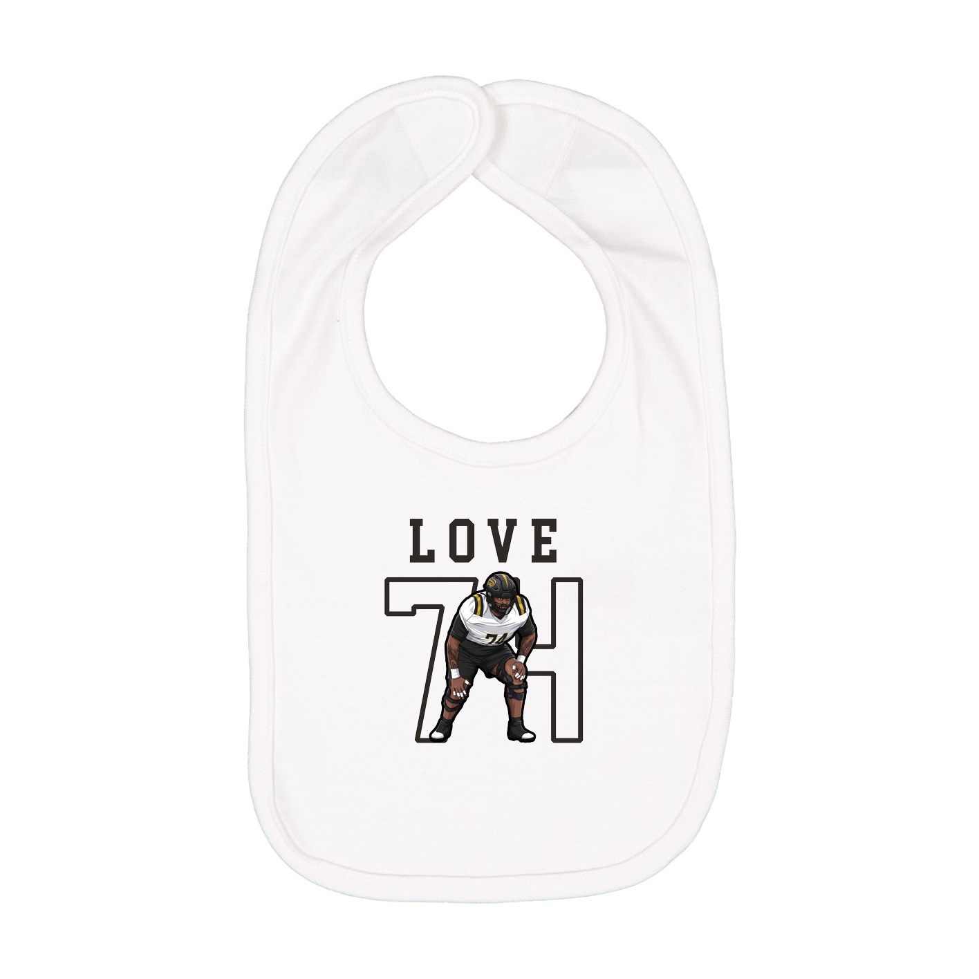 Infant Bib — Shirsey in White