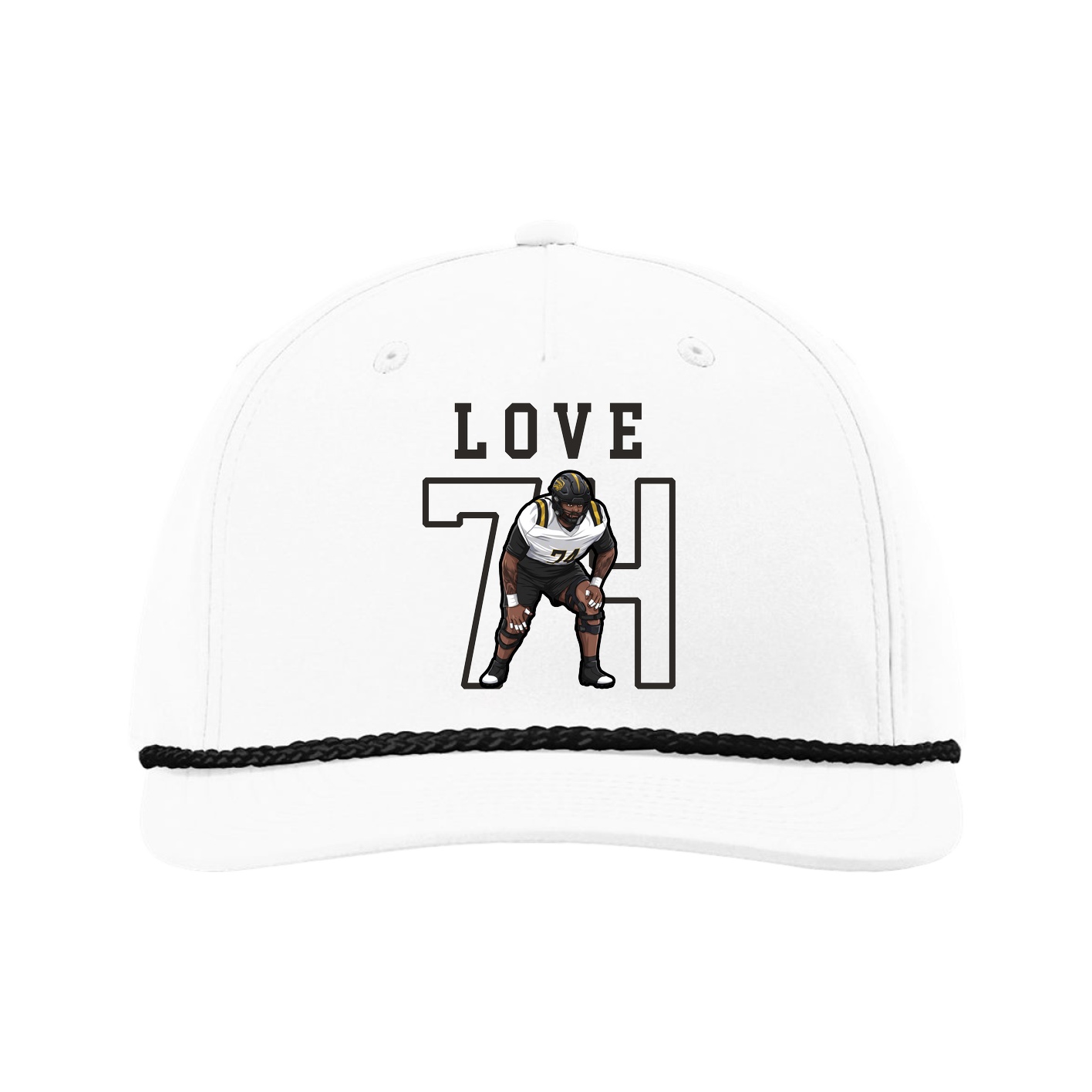 Five-Panel Classic Rope Cap — Shirsey in White
