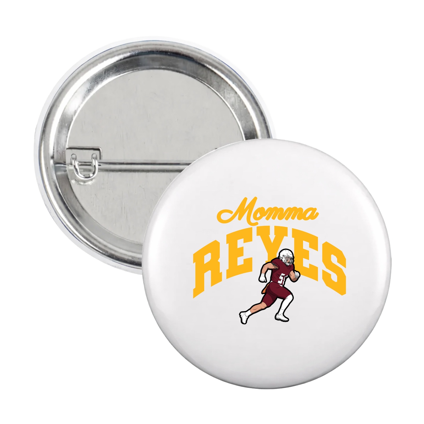 Game Day Button — Mothers Day Arch in White
