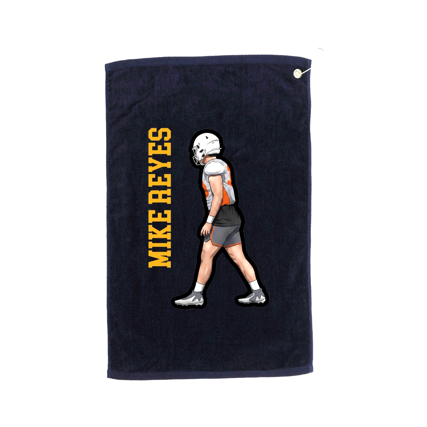 Golf Towel — Name Vertical in Navy
