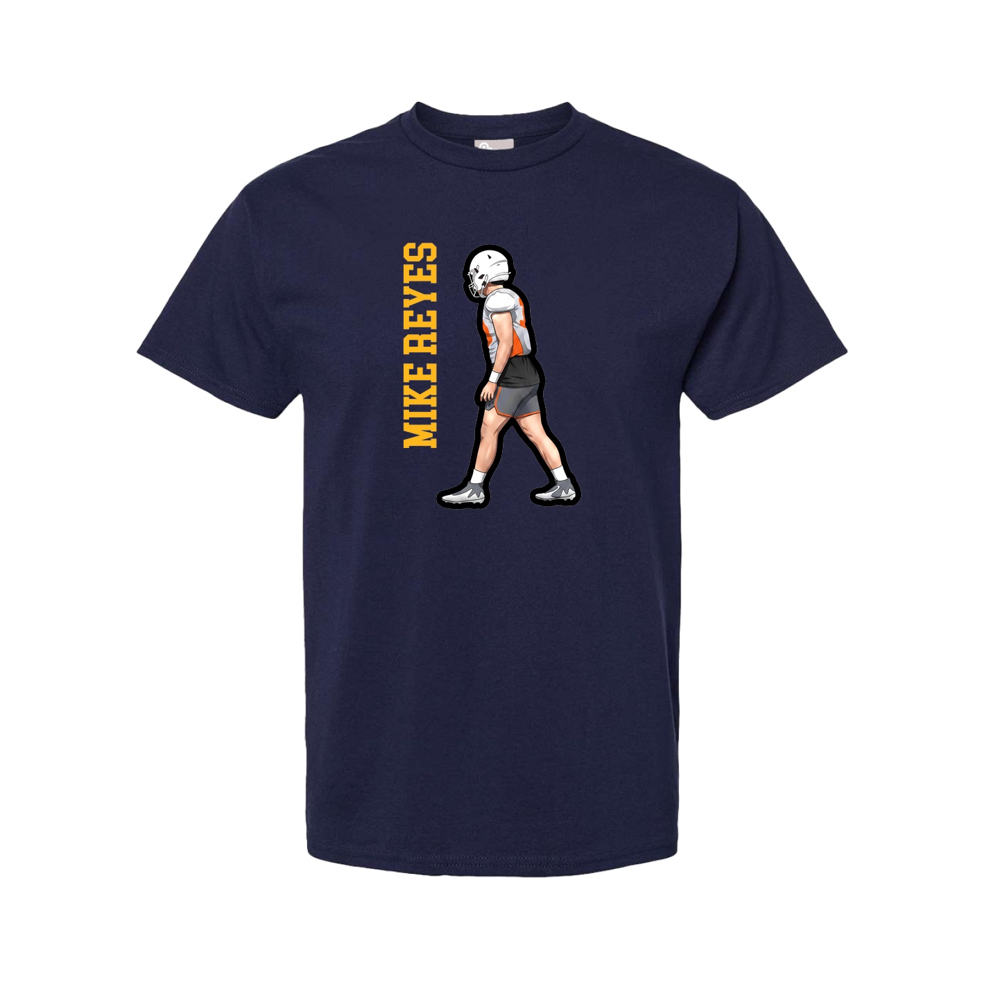 Tee — Name Vertical in Navy