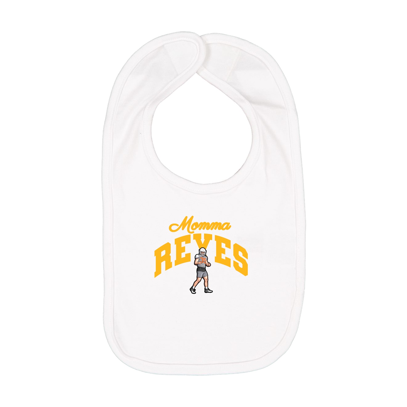 Infant Bib — Mothers Day Arch in White