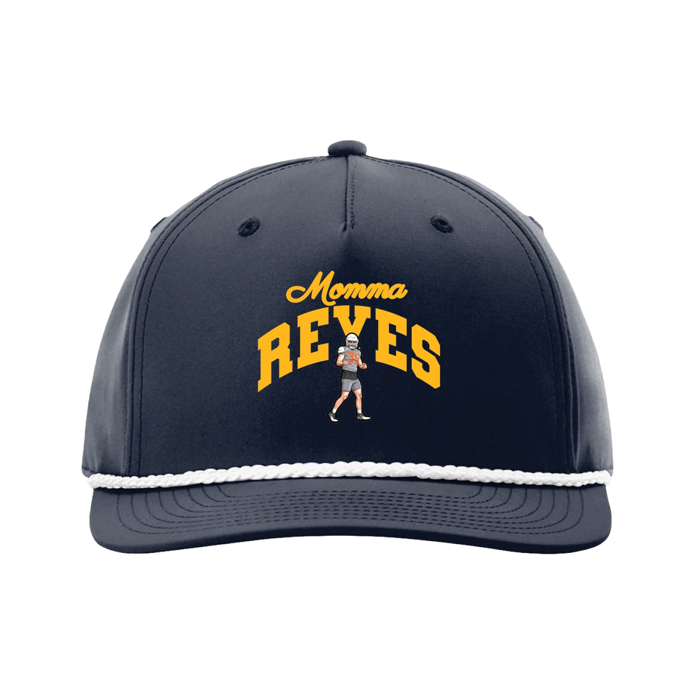 Five-Panel Classic Rope Cap — Mothers Day Arch in Navy