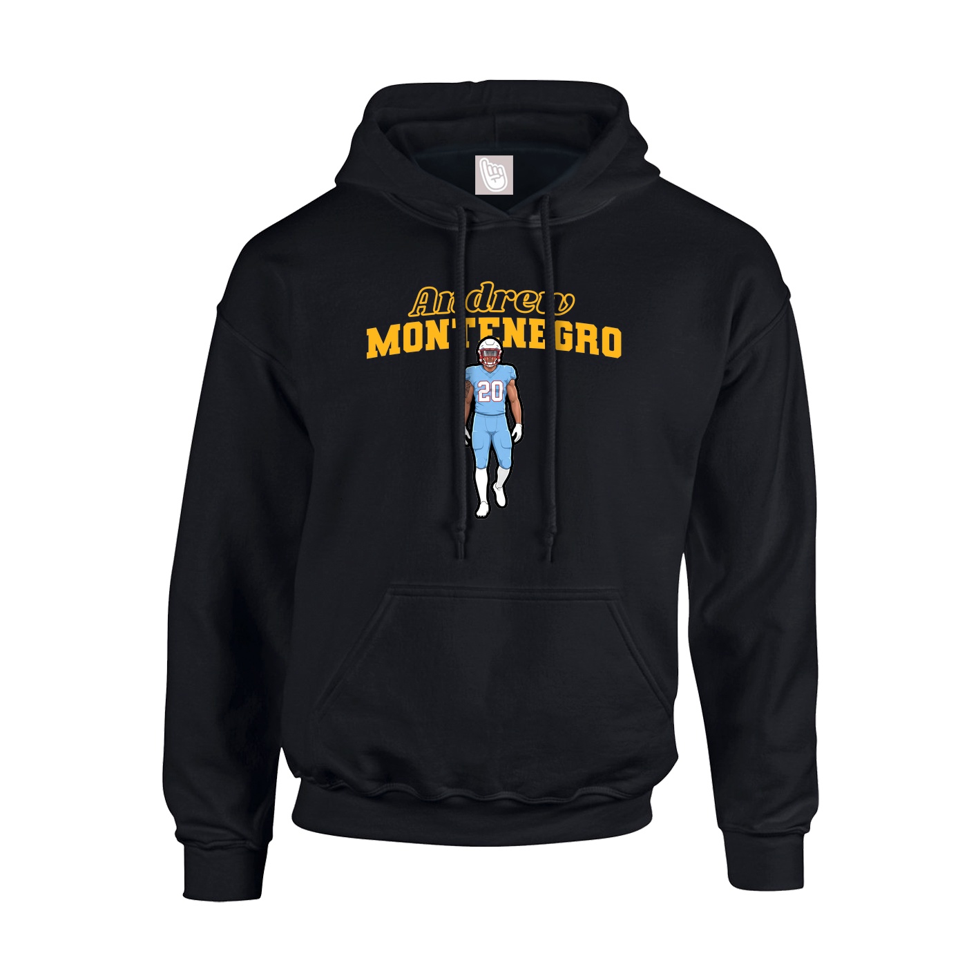 Hoodie — Name Arch in Black