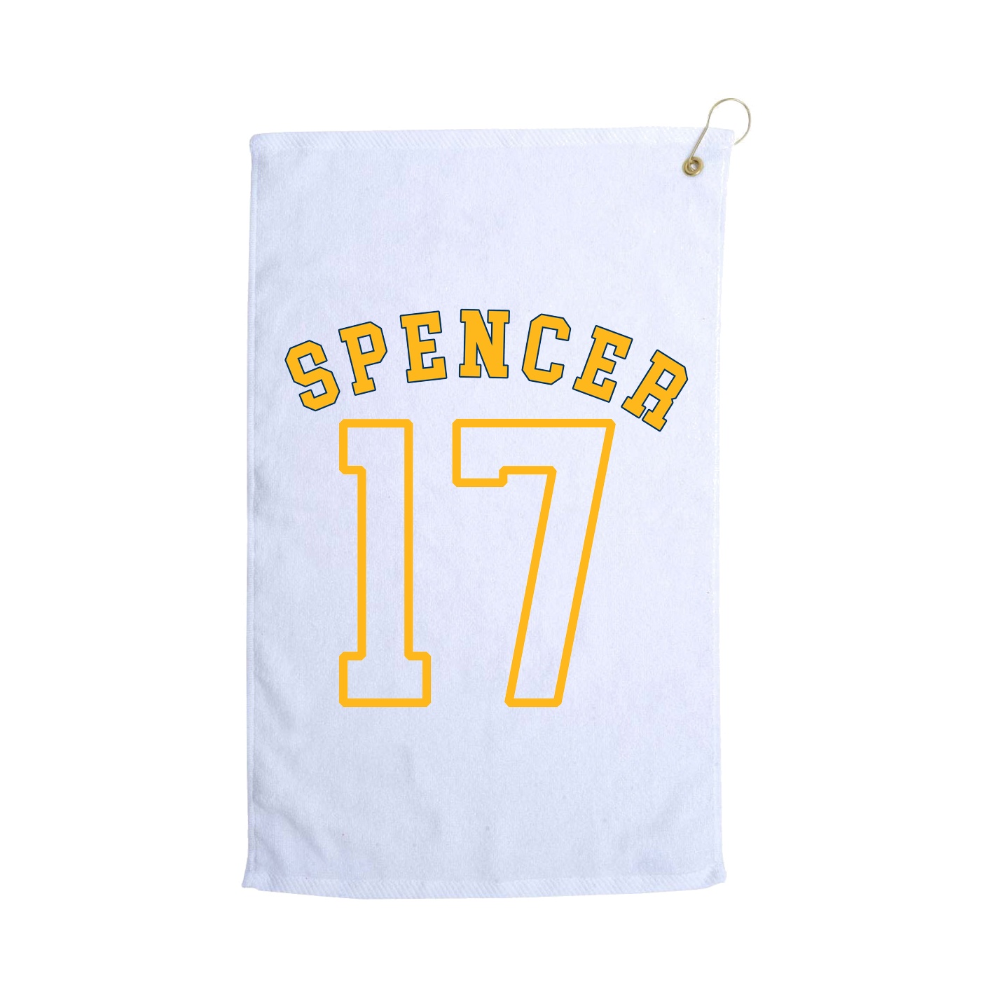 Golf Towel — Shirsey Arch in White