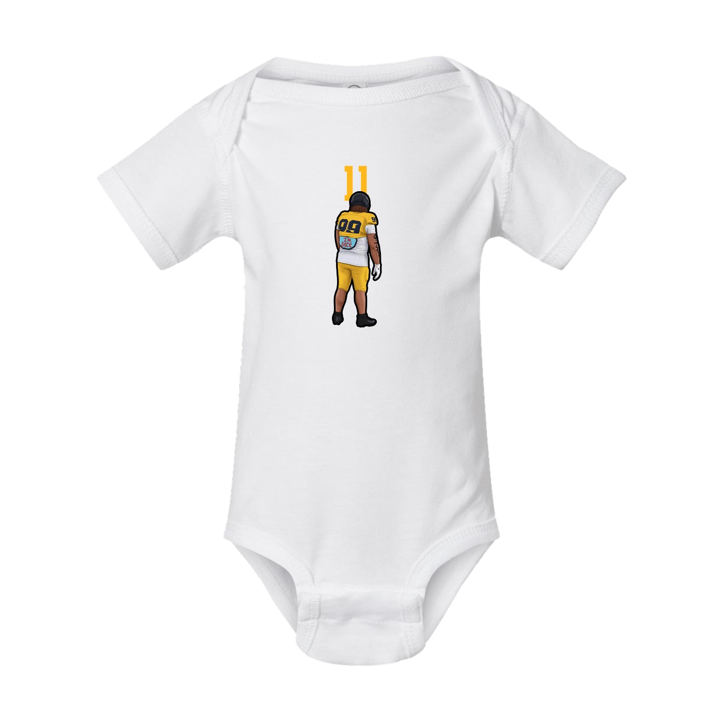 Baby Onesie — Number Top in White