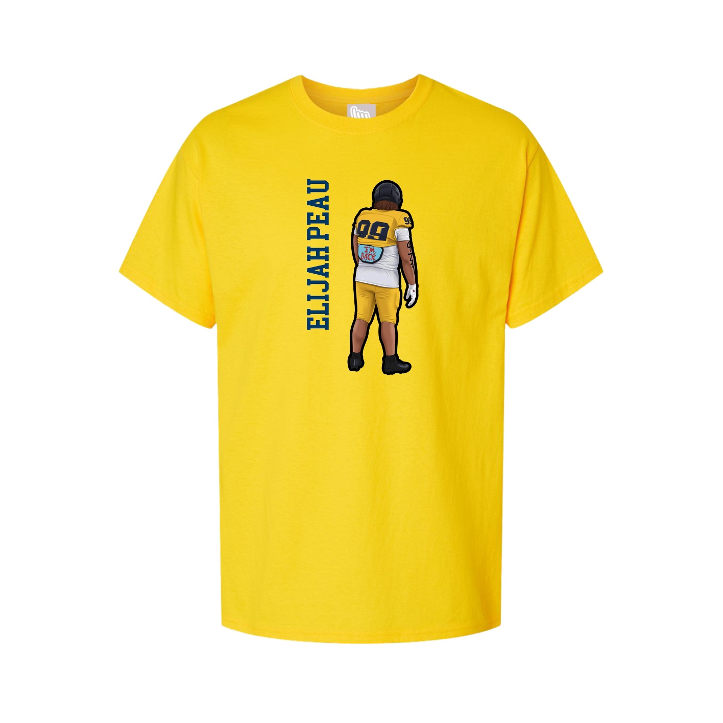 Tee — Name Vertical in Gold