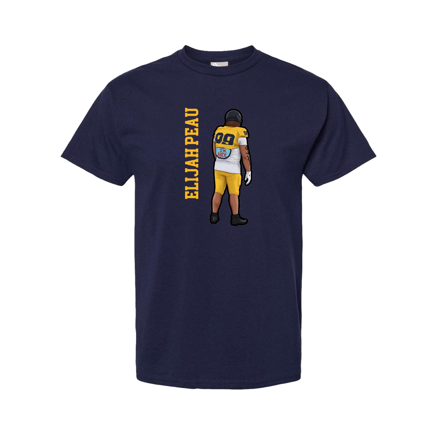 Youth Tee — Name Vertical in Navy
