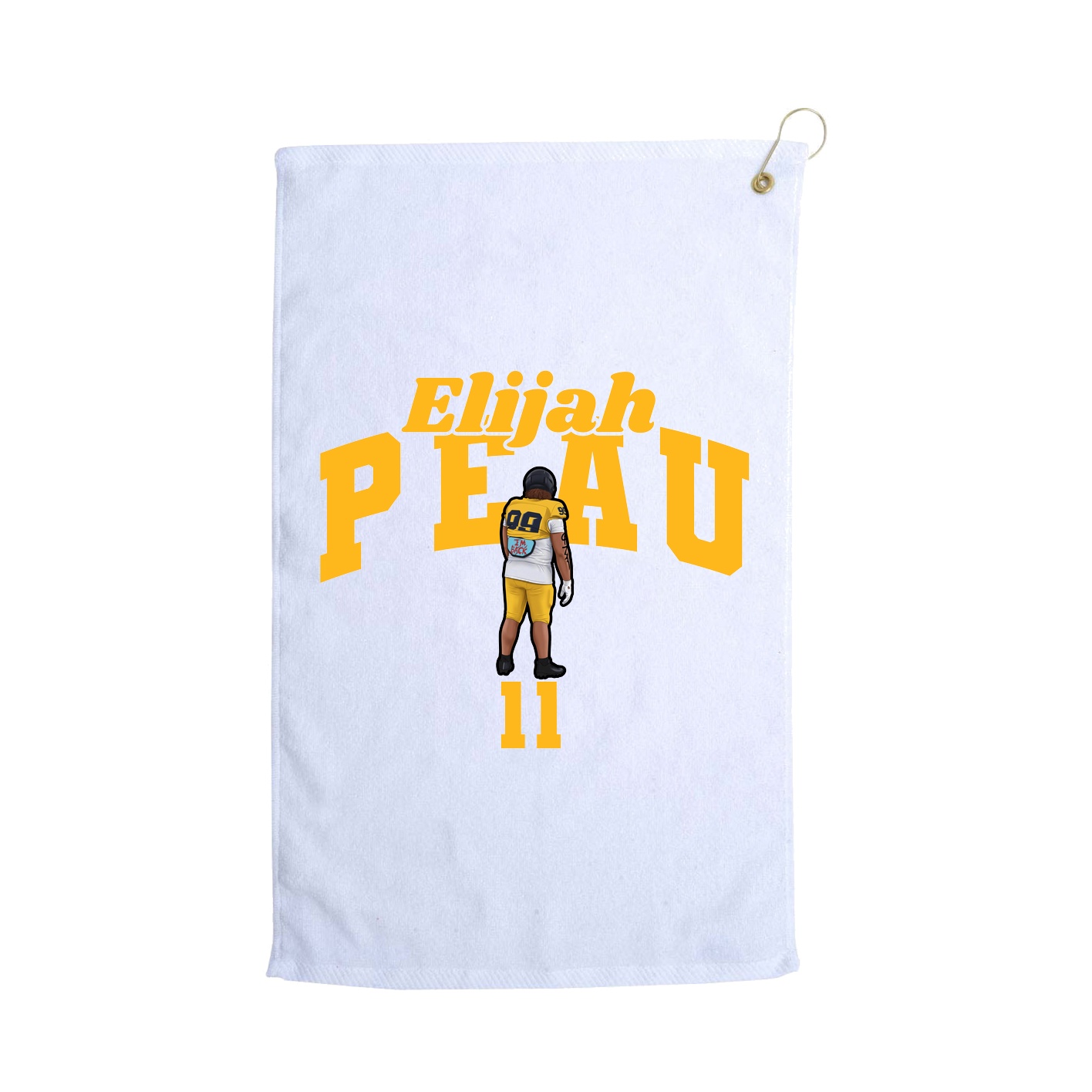 Golf Towel — Signature Arch in White