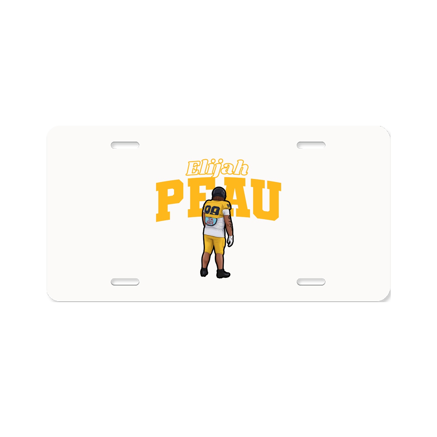 License Plate — Name Arch in Classic