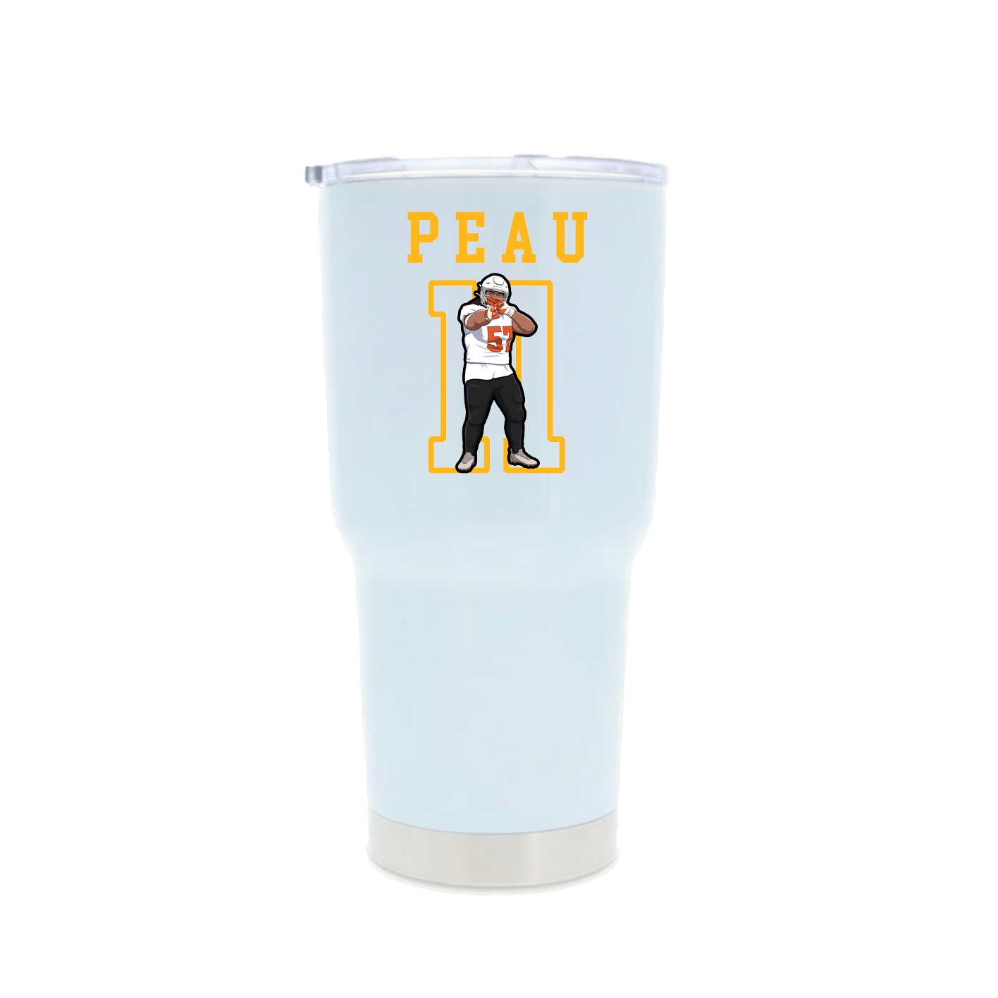 30oz Stainless Steel Tumbler — Shirsey in White