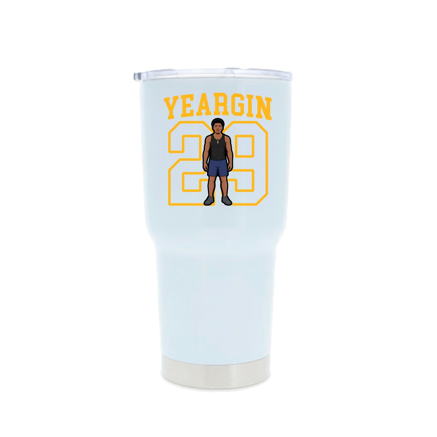 30oz Stainless Steel Tumbler — Shirsey in White