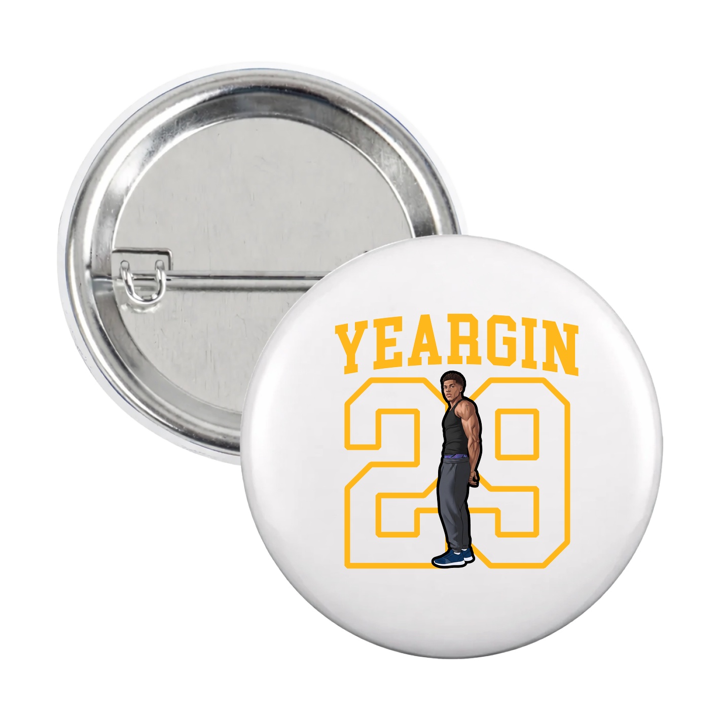 Game Day Button — Shirsey in White