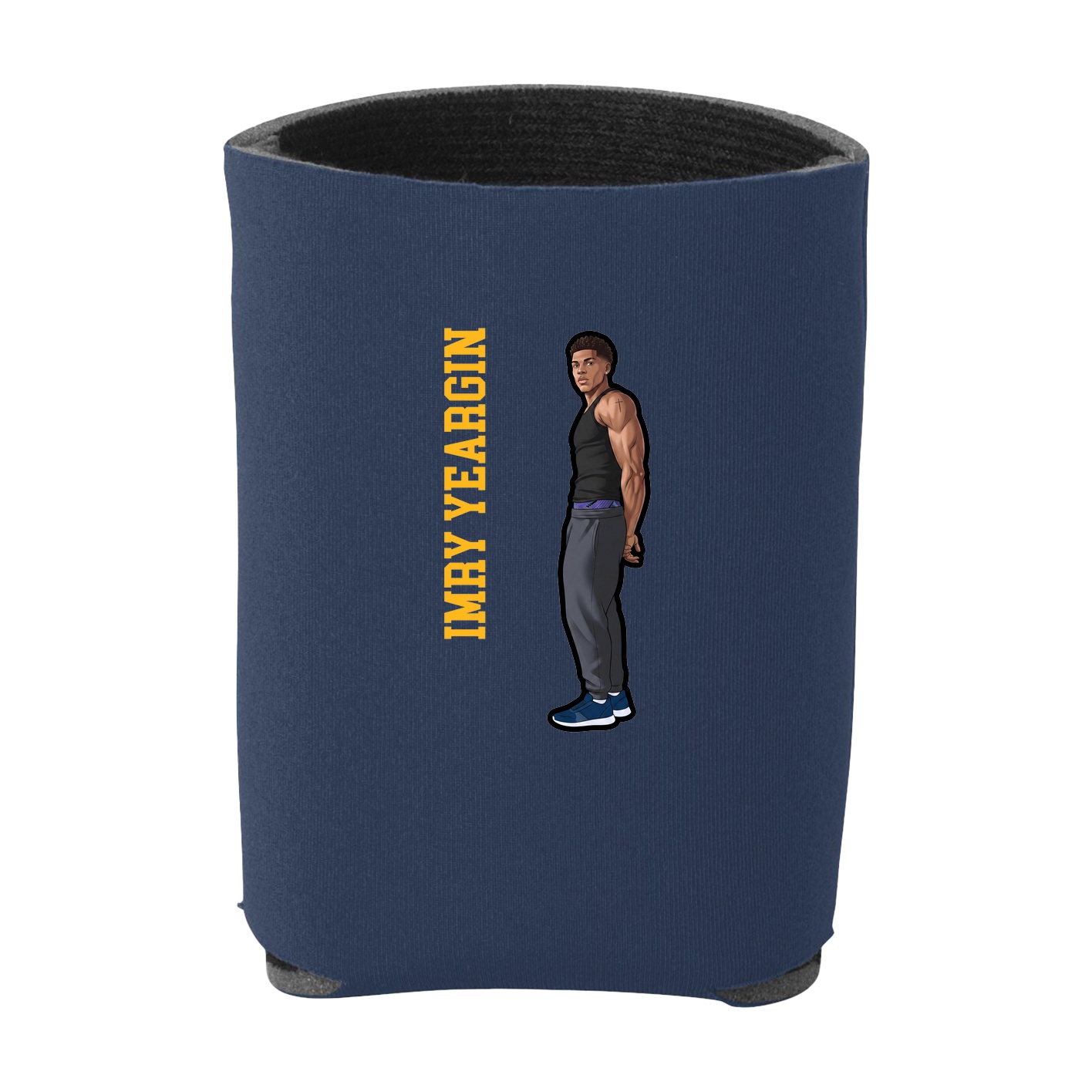 Can Holder — Name Vertical in Navy