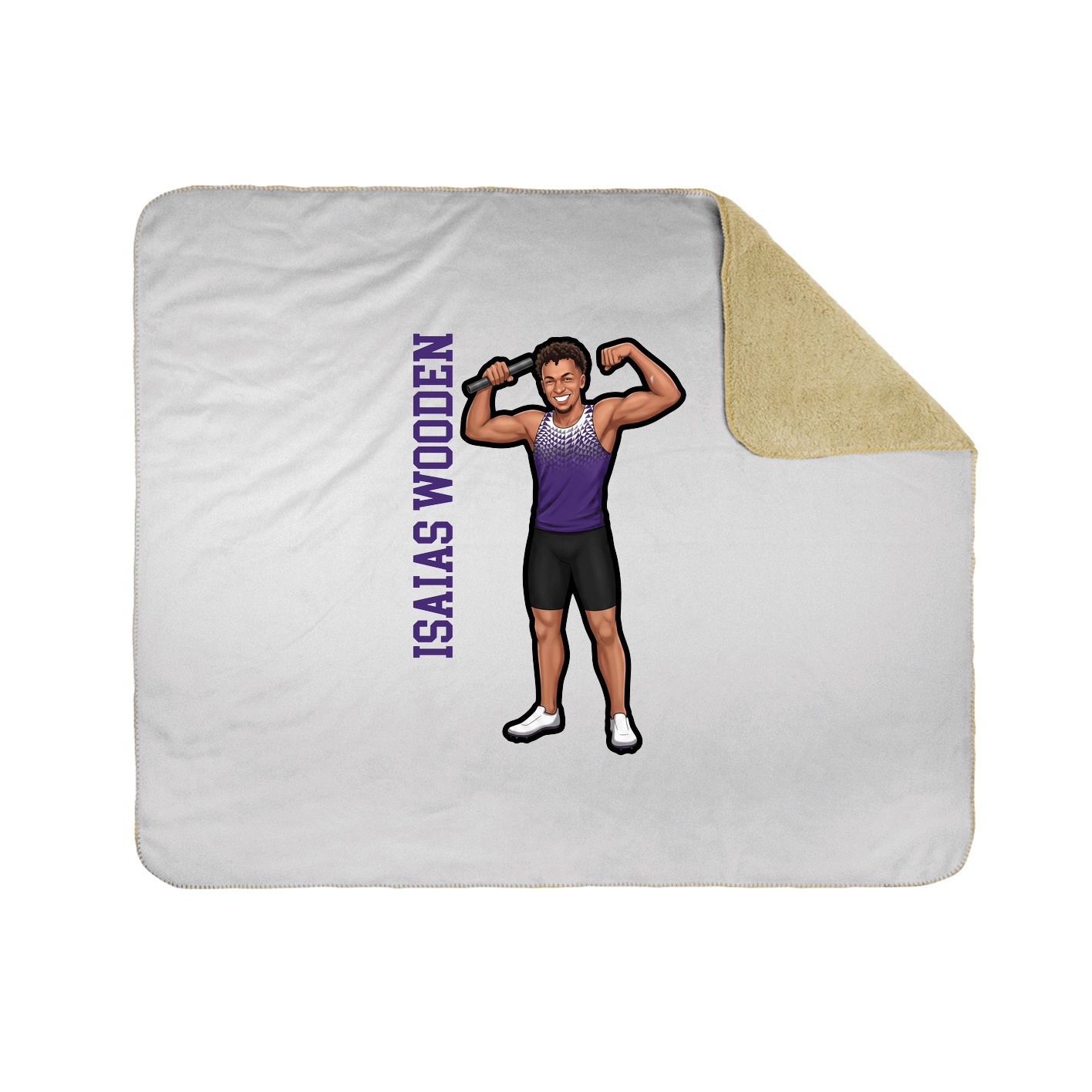 50x60 Sherpa Lined Throw Blanket