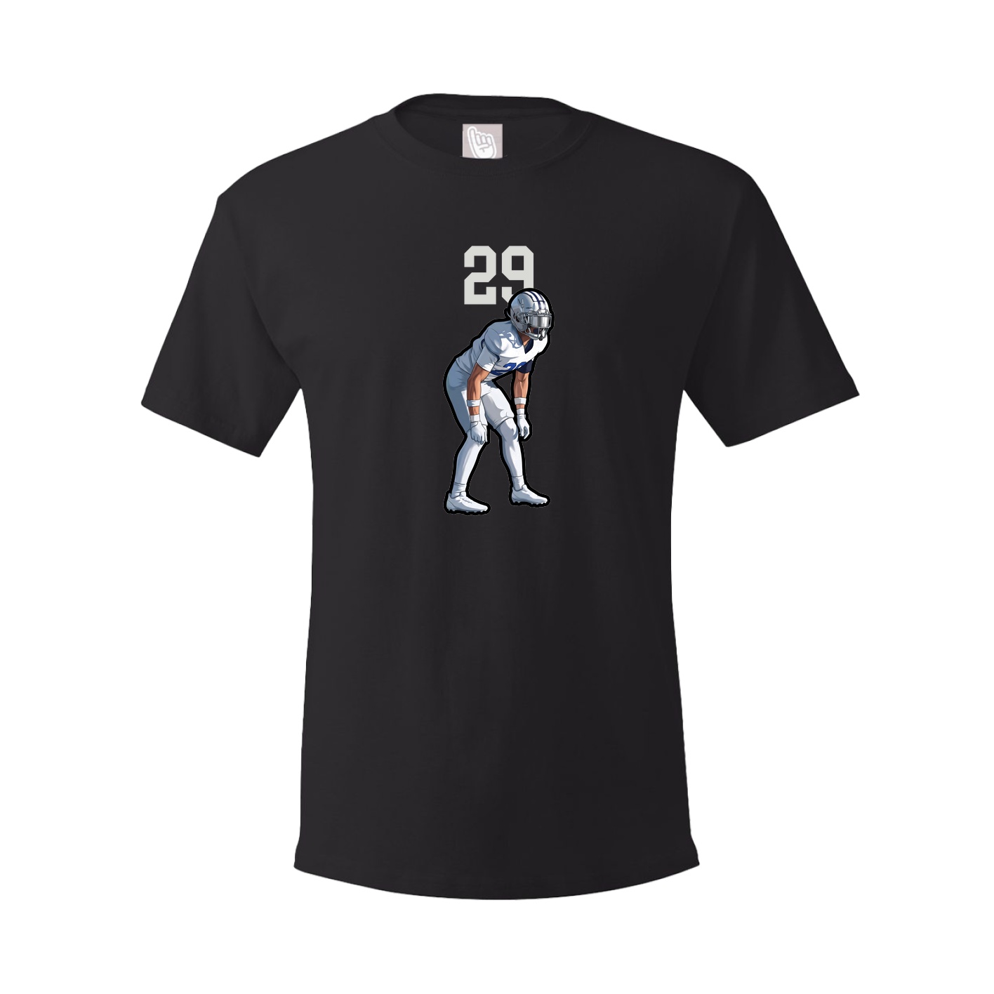 Youth Tee — Number Top in Black
