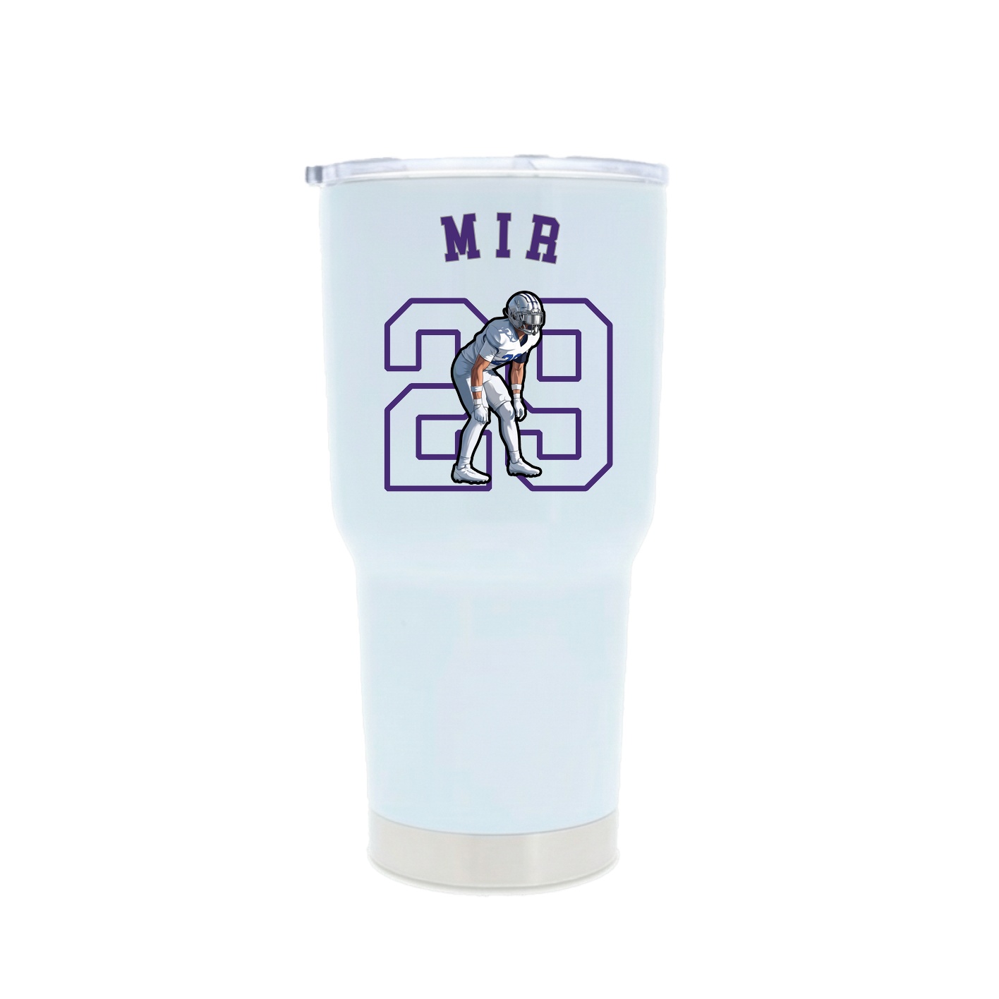 30oz Stainless Steel Tumbler — Shirsey Arch in White
